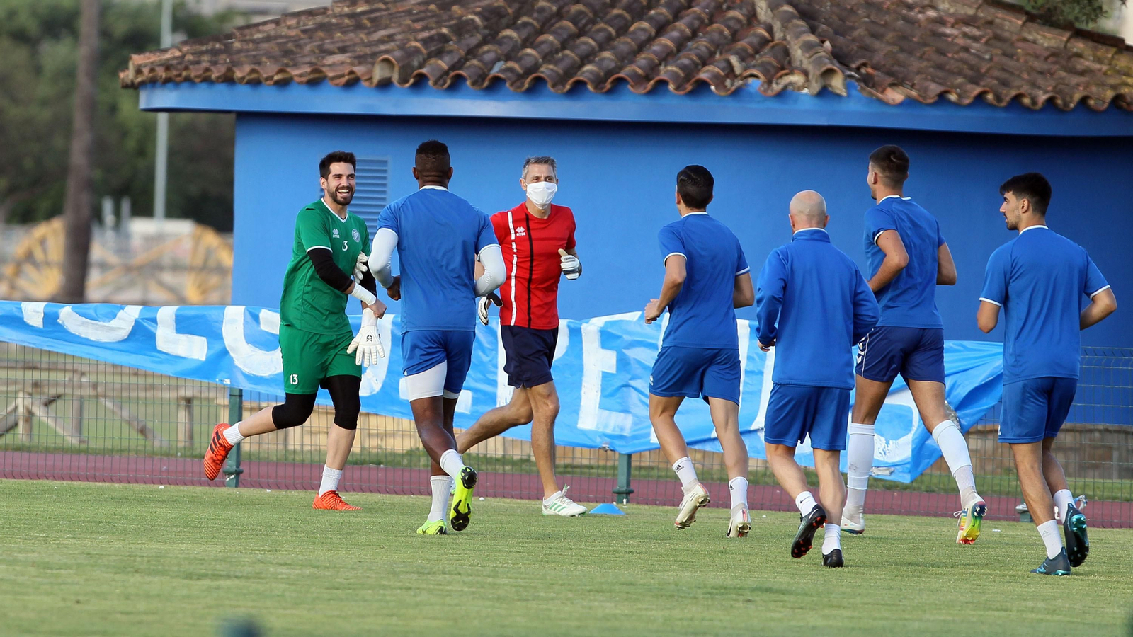 Primer entrenamiento del Xerez DFC en el Pepe Ravelo