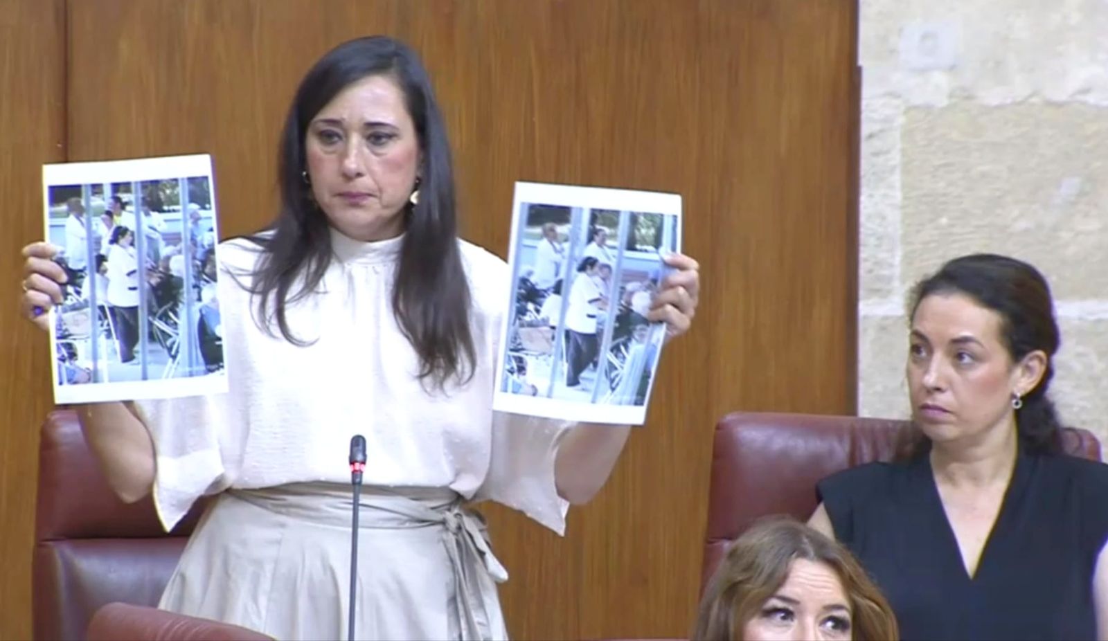 Arrabal muestra fotos de Laura Ruiz trabajando en la residencia de San García.