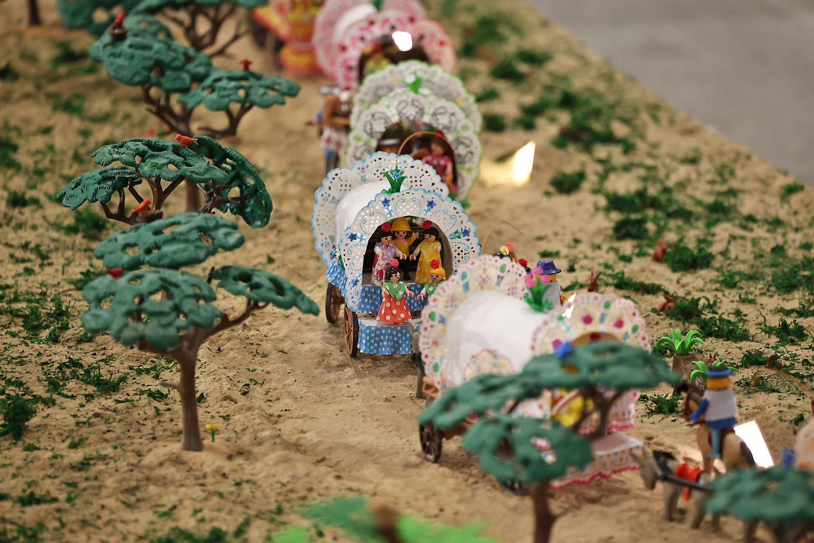 Imágenes del Belén de Playmobil más grande del mundo dedicado al Rocío