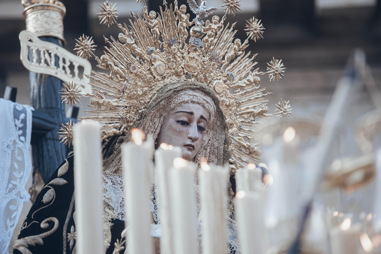 Las imágenes de la Soledad de San Lorenzo en la Semana Santa de Sevilla 2023