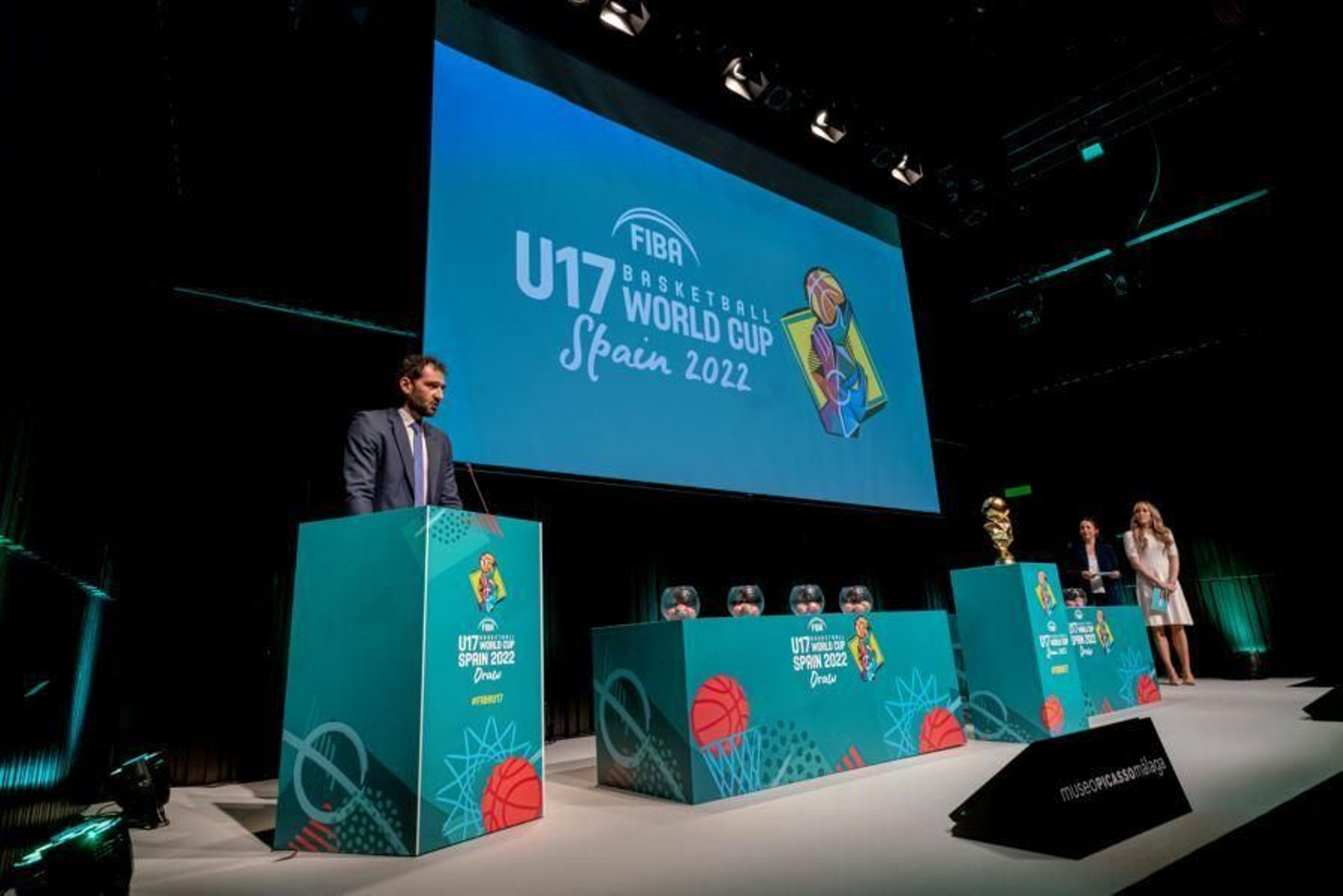 Jorge Garbajosa, este jueves en el Auditorio Museo Picasso.