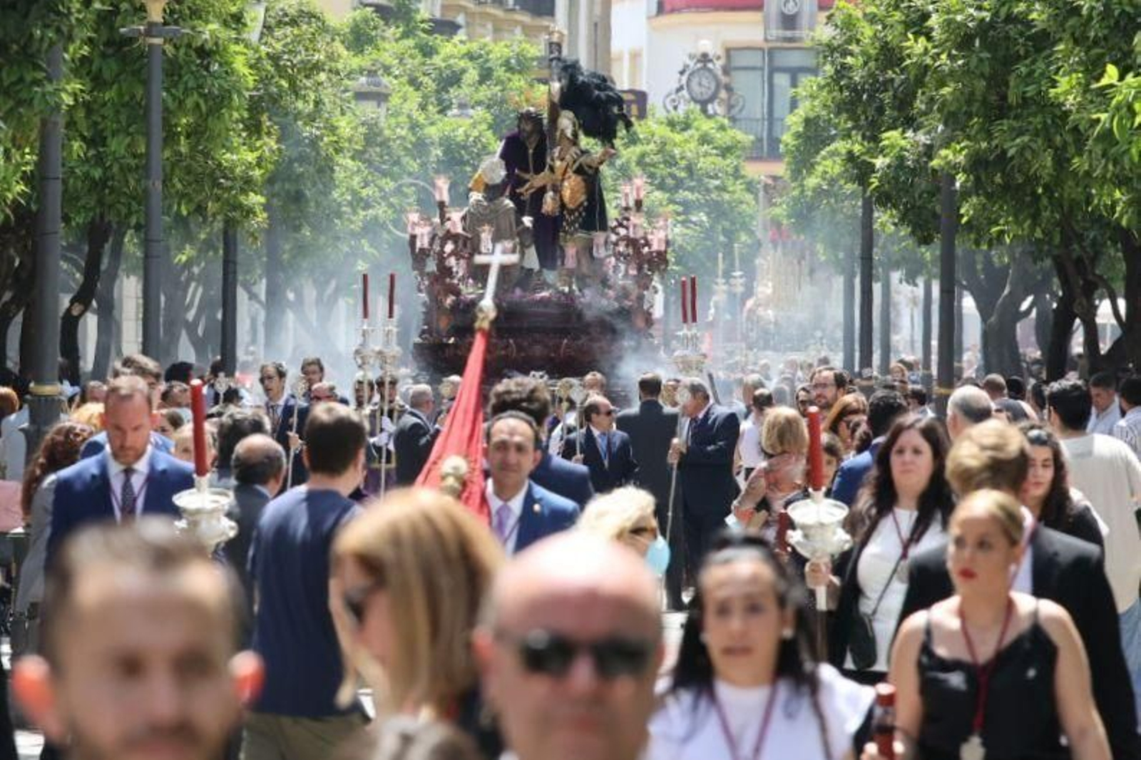 Las imágenes de regreso de las hermandades de la Sed, Candelaria, Paz y Clemencia a sus templos