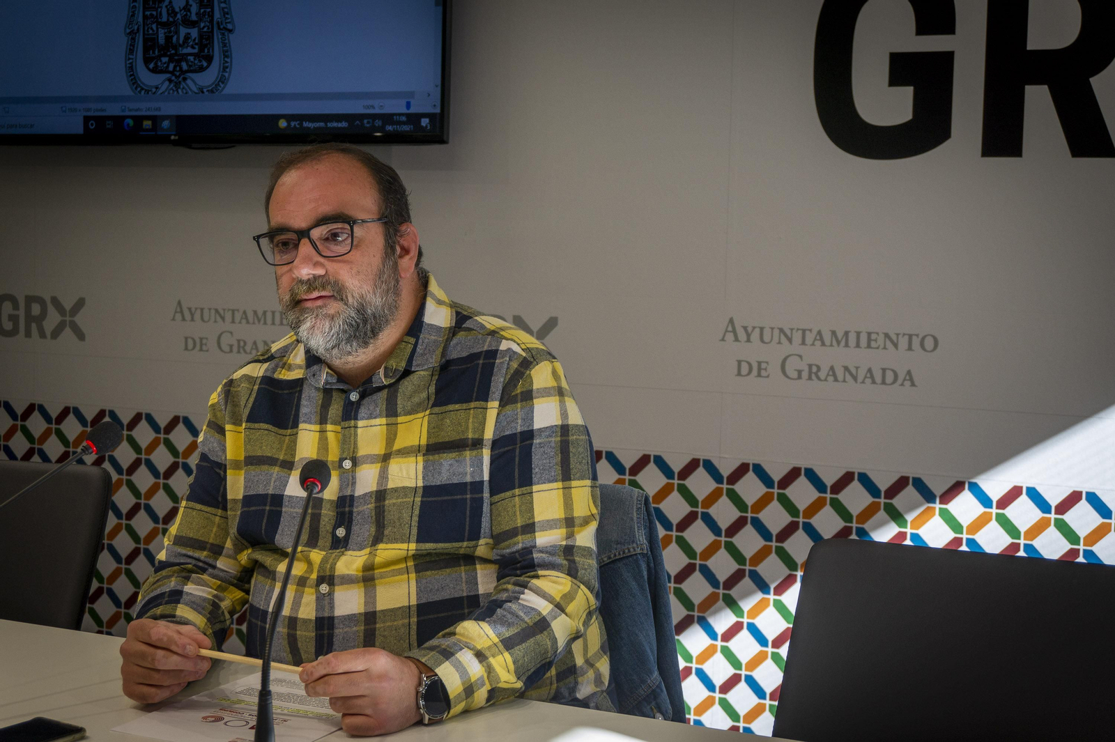 El concejal de UP Paco Puentedura