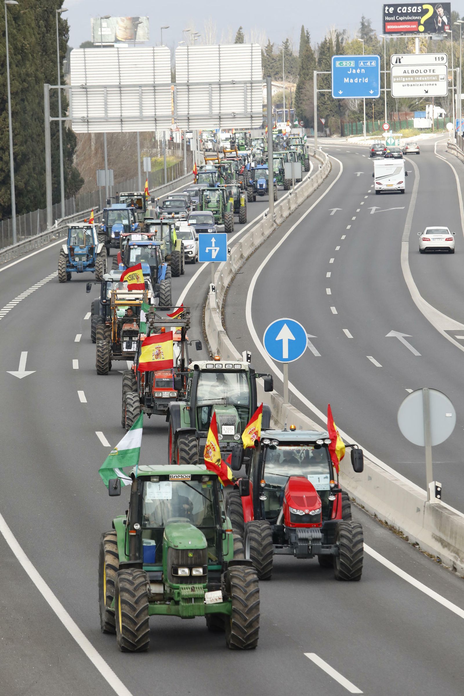 Curiosidades: las mejores fotos de la manifestación del campo en Granada