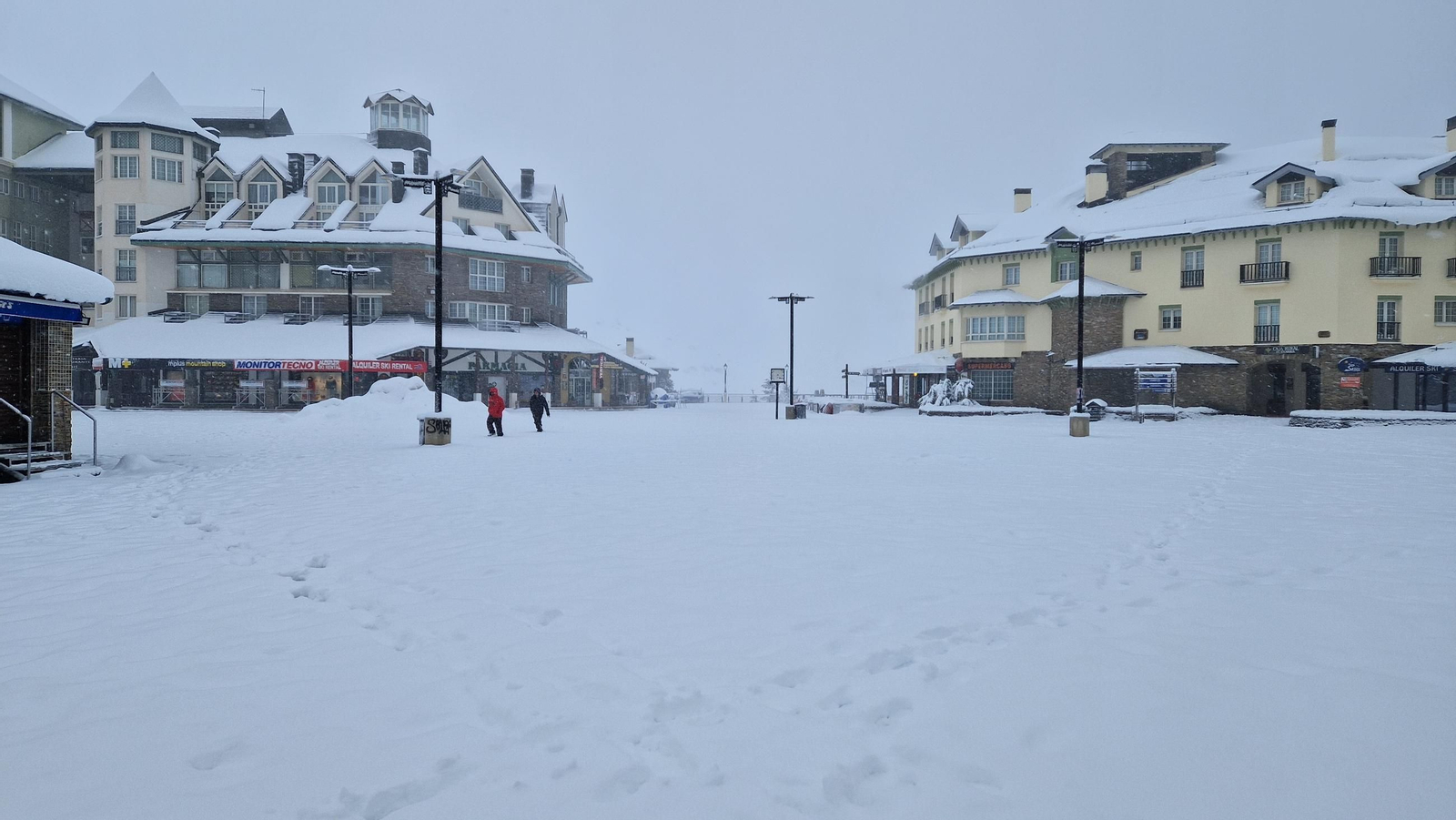 La Sierra, espectacular tras otra gran nevada gracias a la borrasca Konrad