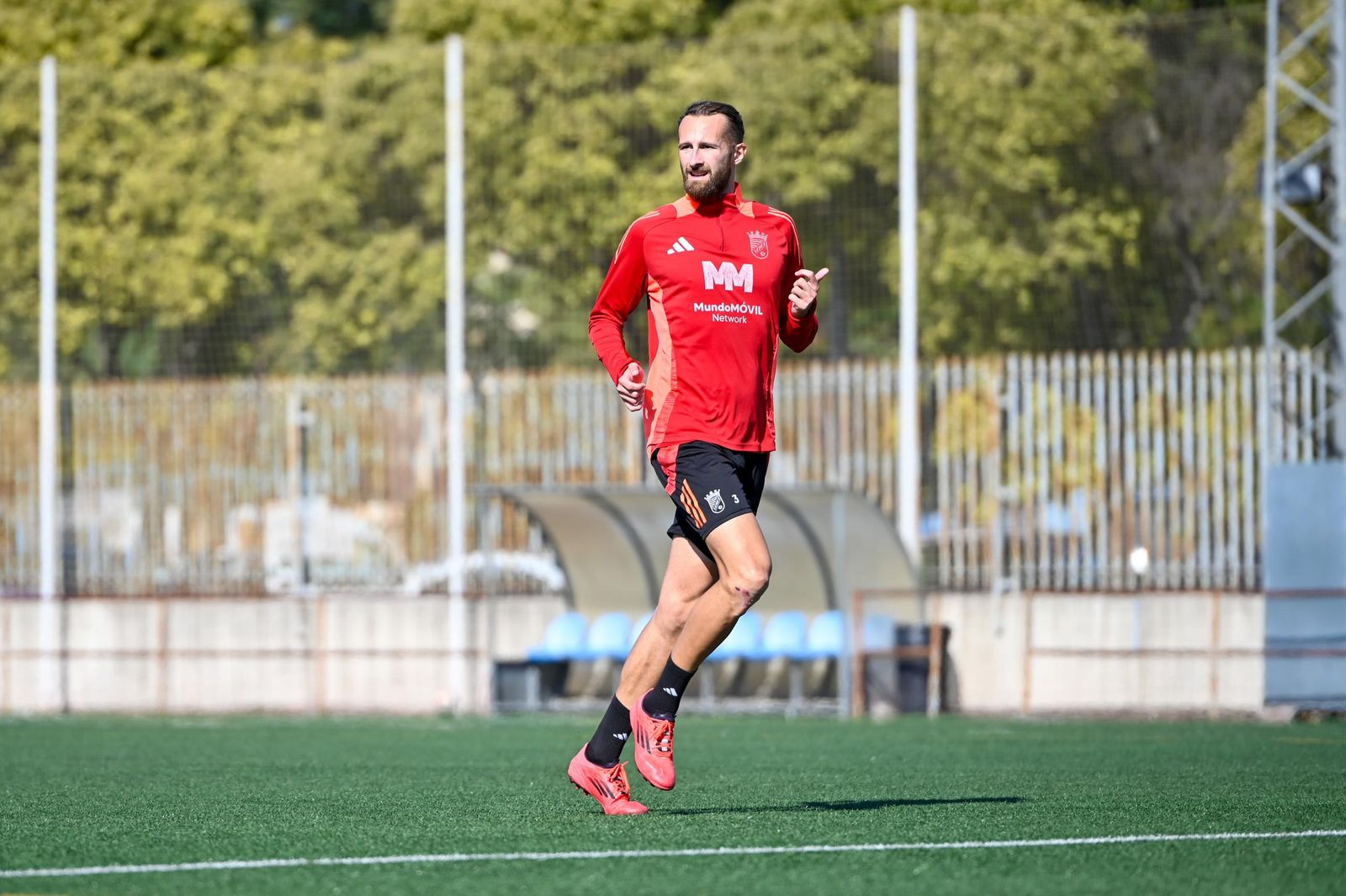 Imágenes del entrenamiento del Xerez CD en La Granja