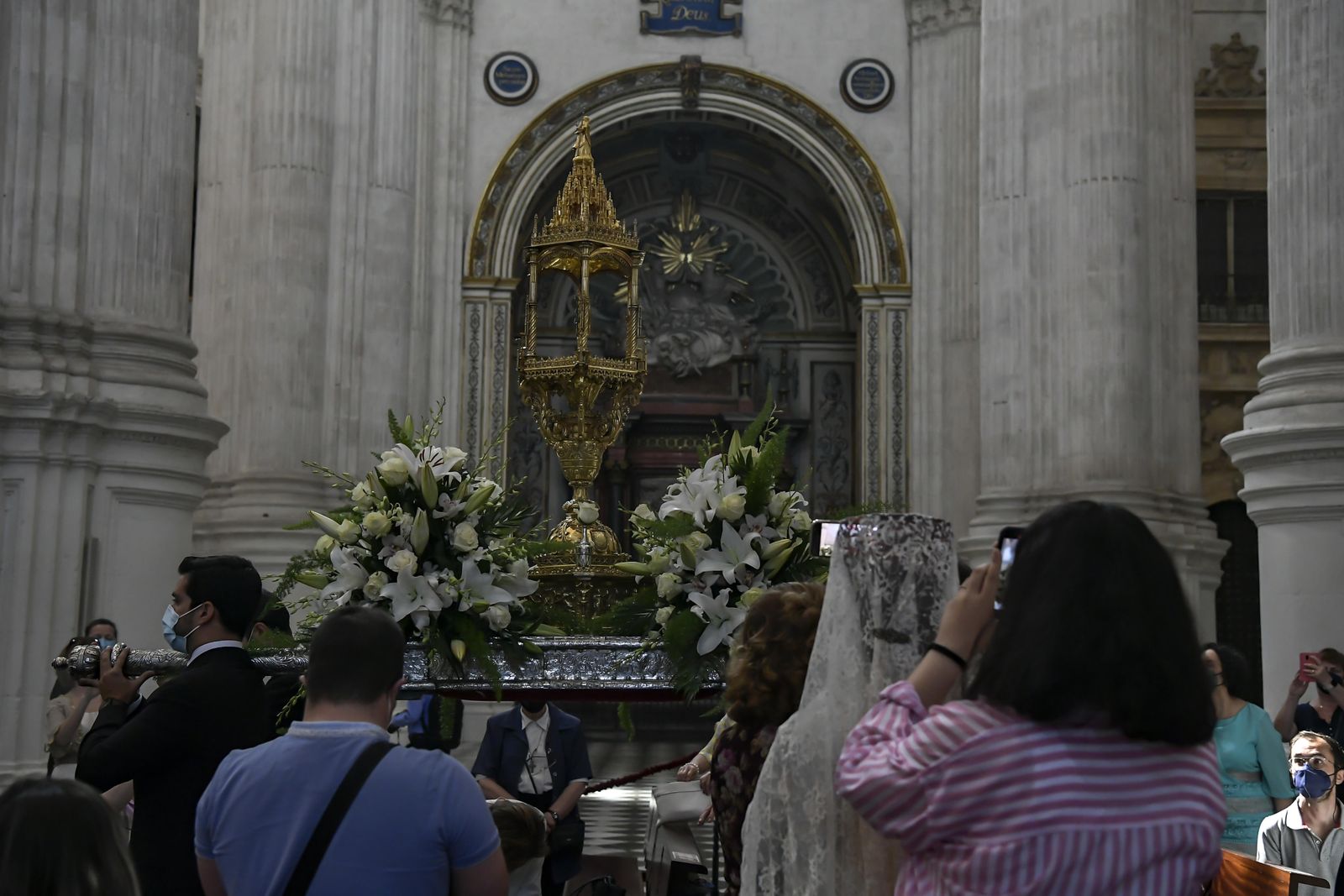 Fotos: la celebración del Corpus Christi 2021 en la Catedral de Granada