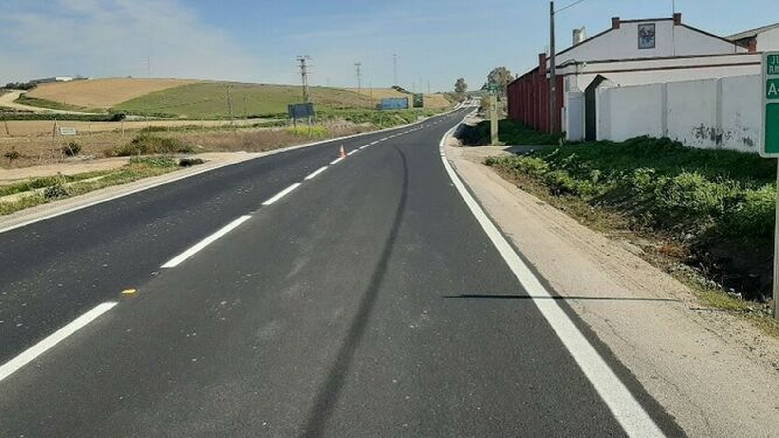 Una carretera provincial de Sevilla