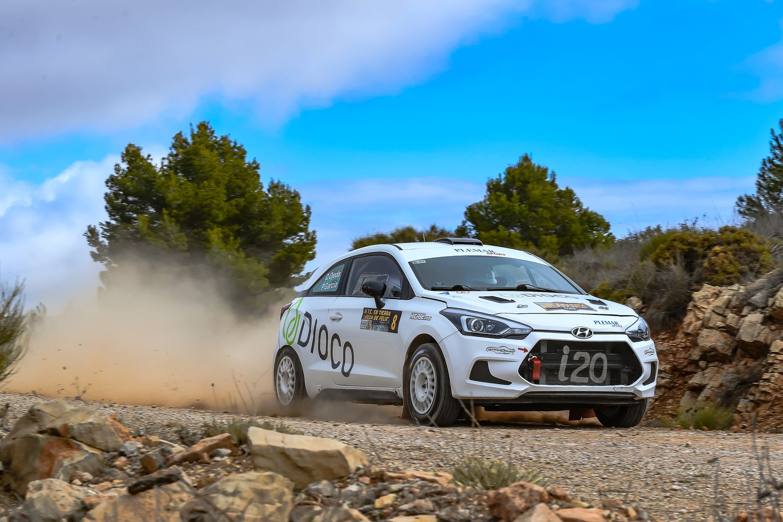 Una espectacular pasada de un Hyundai i20 por el trazado de Felix