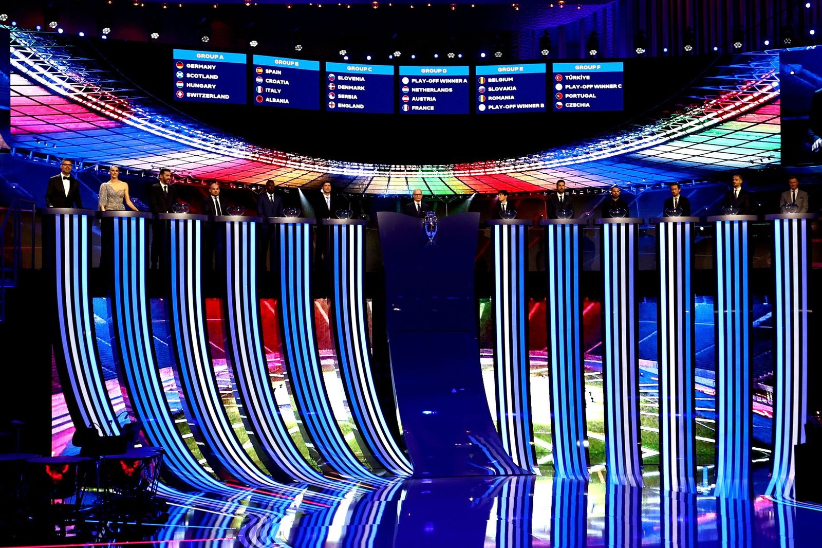 Las fotos del sorteo de la Eurocopa 2024