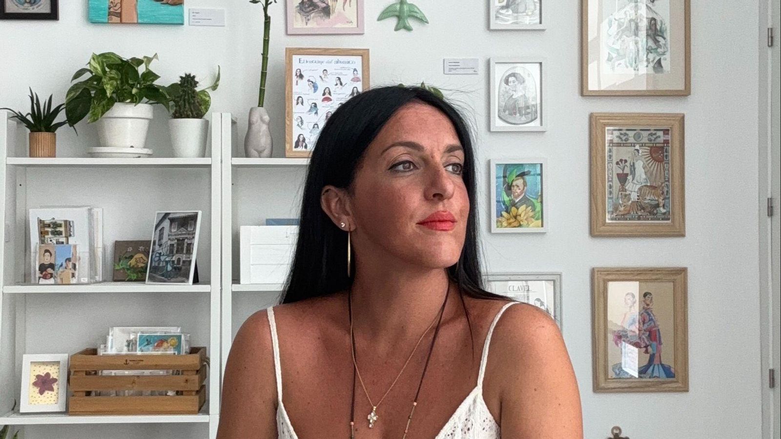 Almudena Castillejo en su estudio