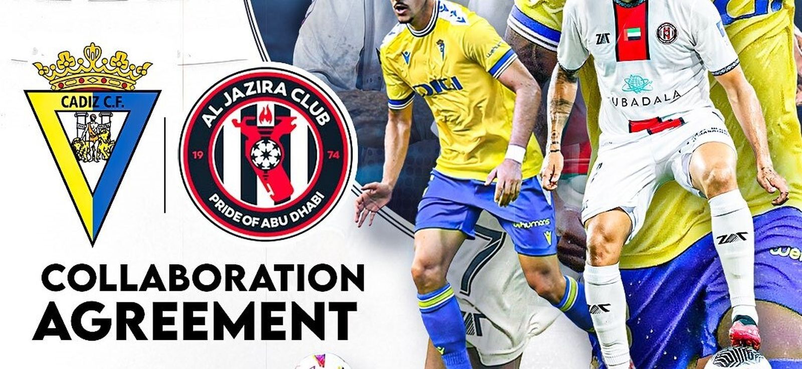 Escudos del Cádiz y el Al Jazira.