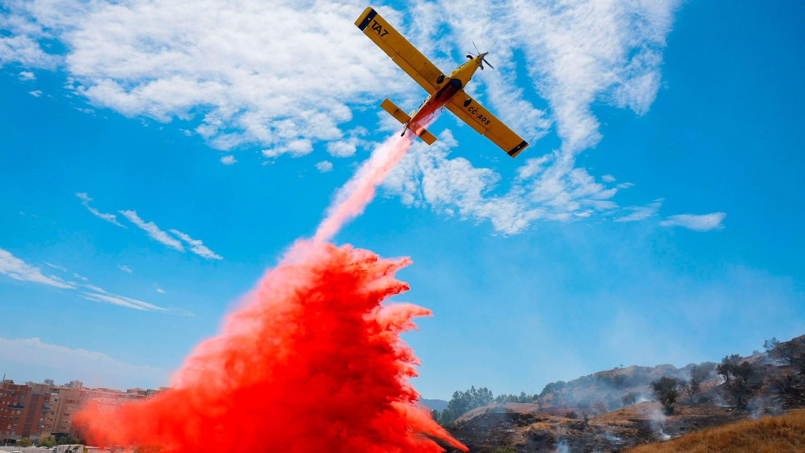 El incendio forestal de Málaga, en Monte Colorado.