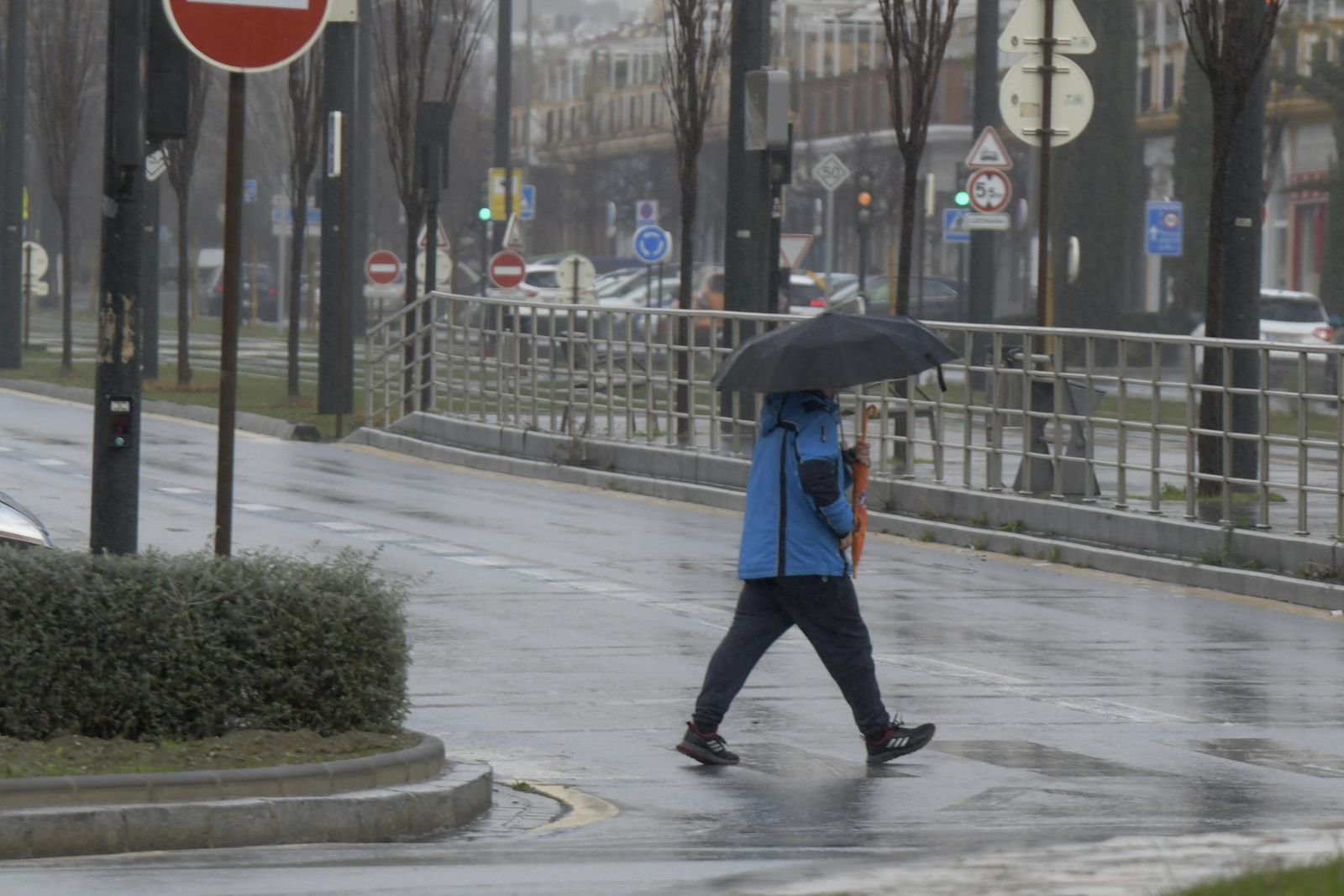 Lluvia en Granada.