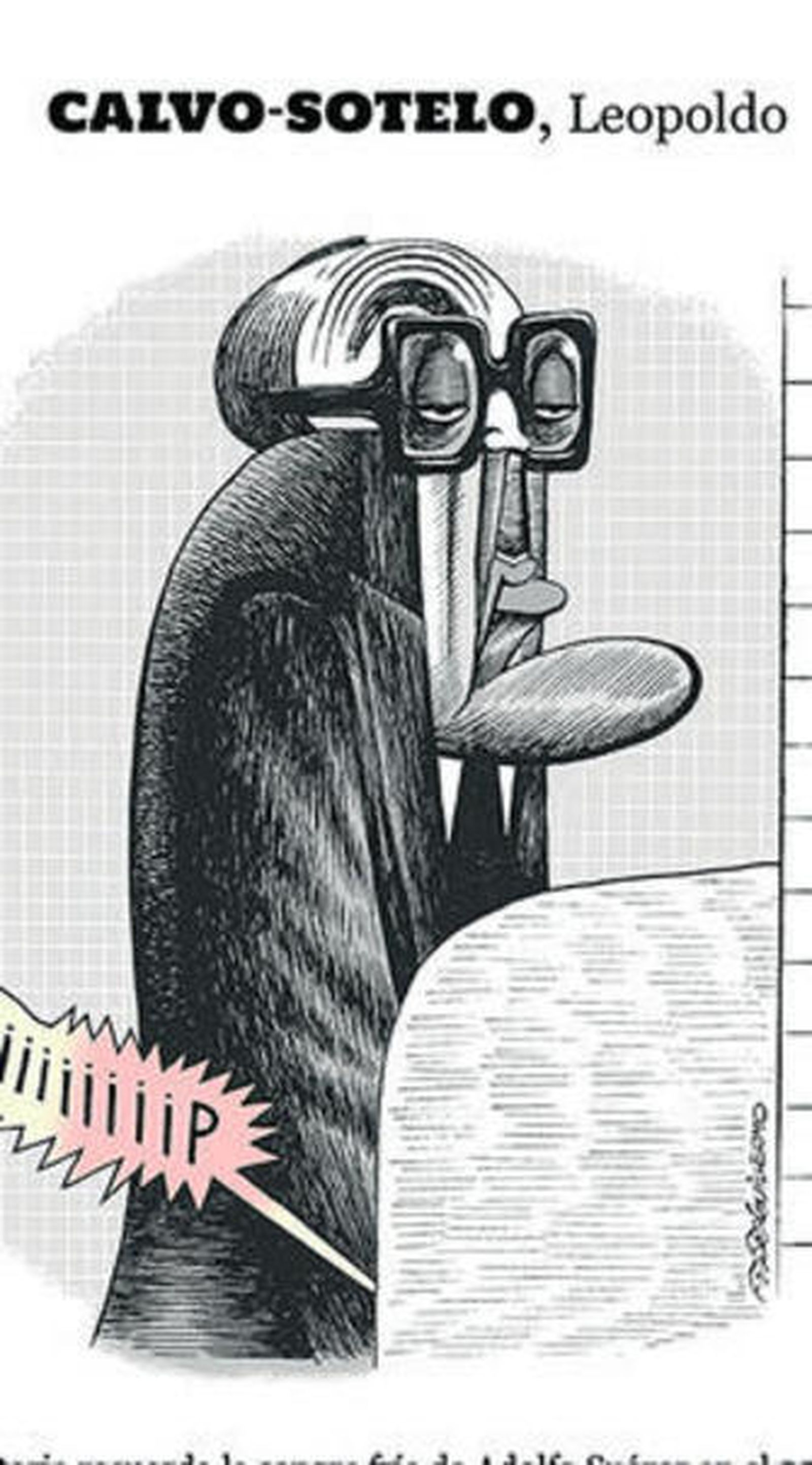 Leopoldo Calvo Sotelo visto por Guillermo.