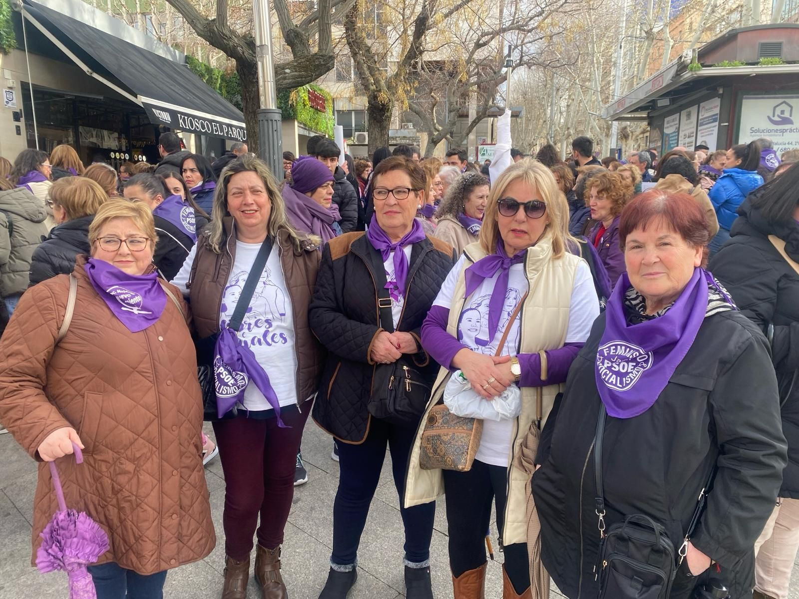 Manifestación del Día Internacional de la Mujer en Jaén.