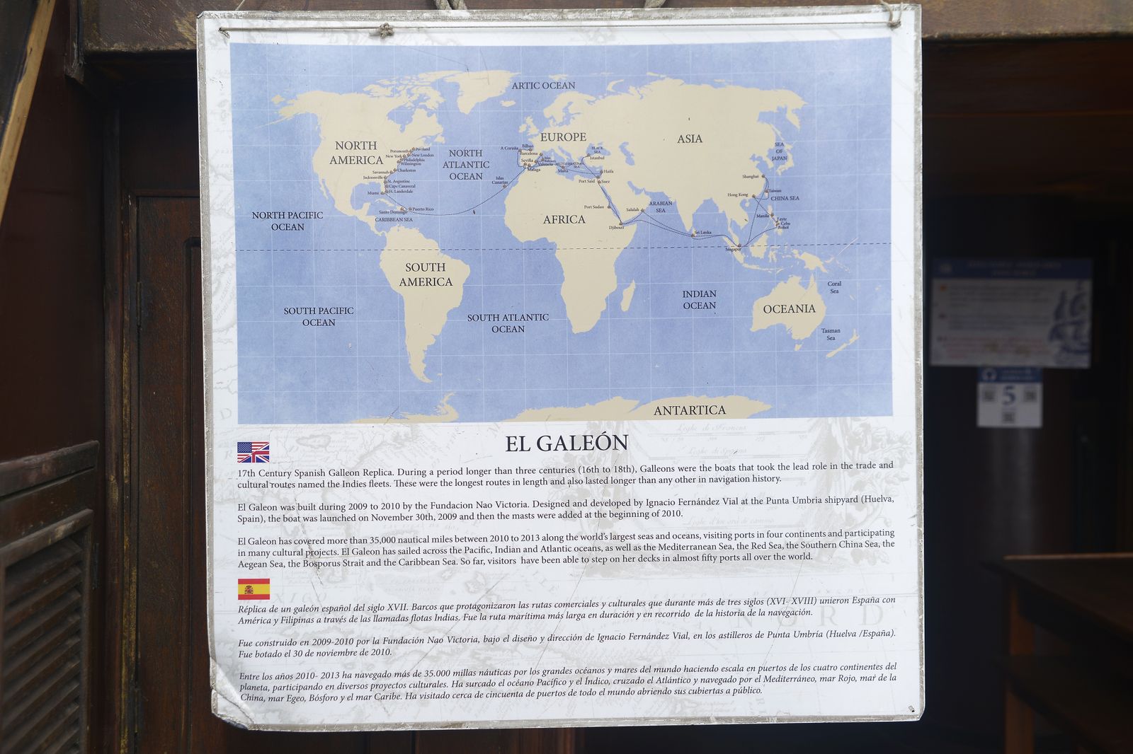 Escala del galeón Andalucía  en Algeciras