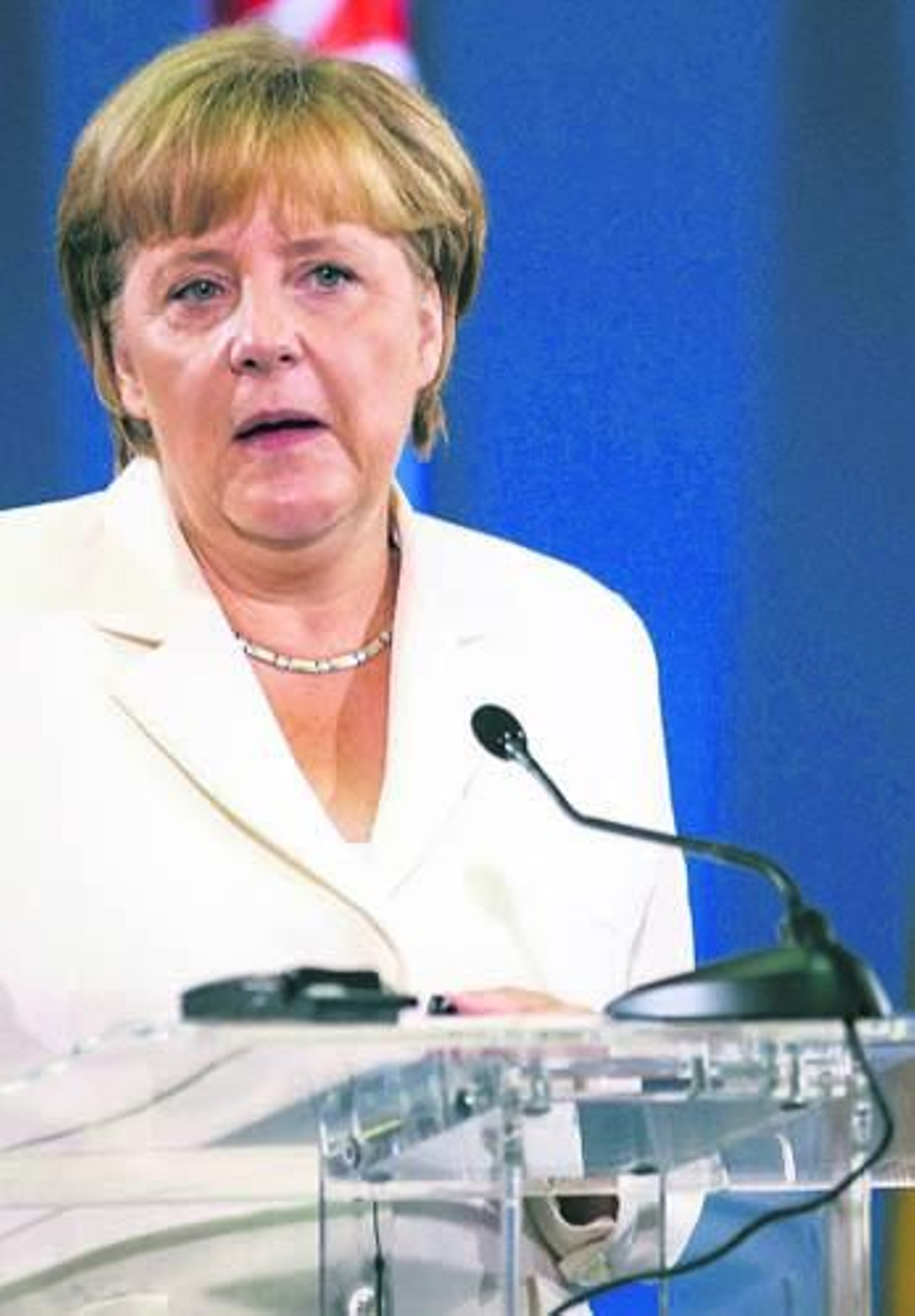 La canciller alemana, Angela  Merkel.