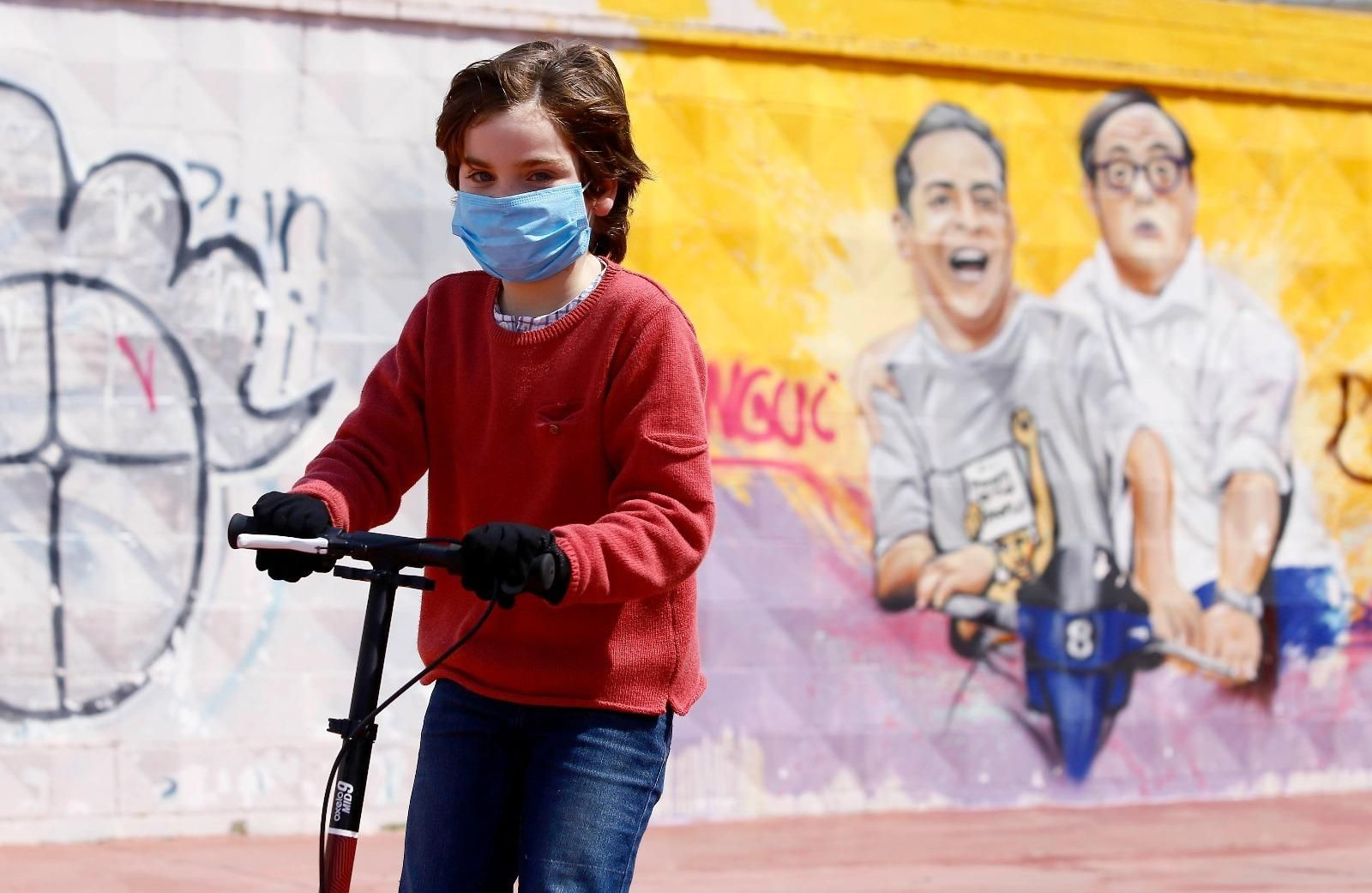 Coronavirus en Málaga: Los niños vuelven a la calle tras un largo confinamiento, en fotos