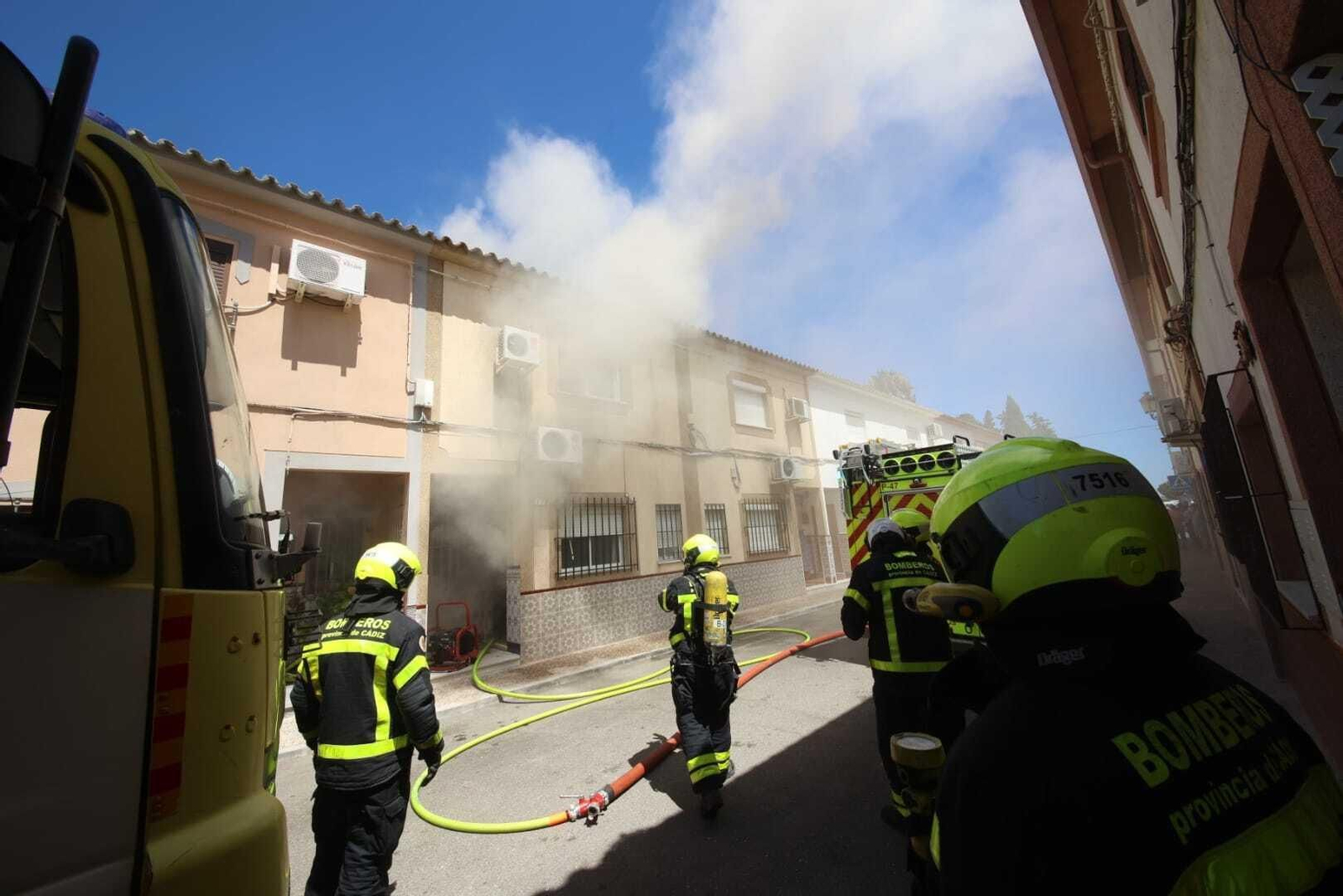 Incendio en una vivienda en Guadalcacín