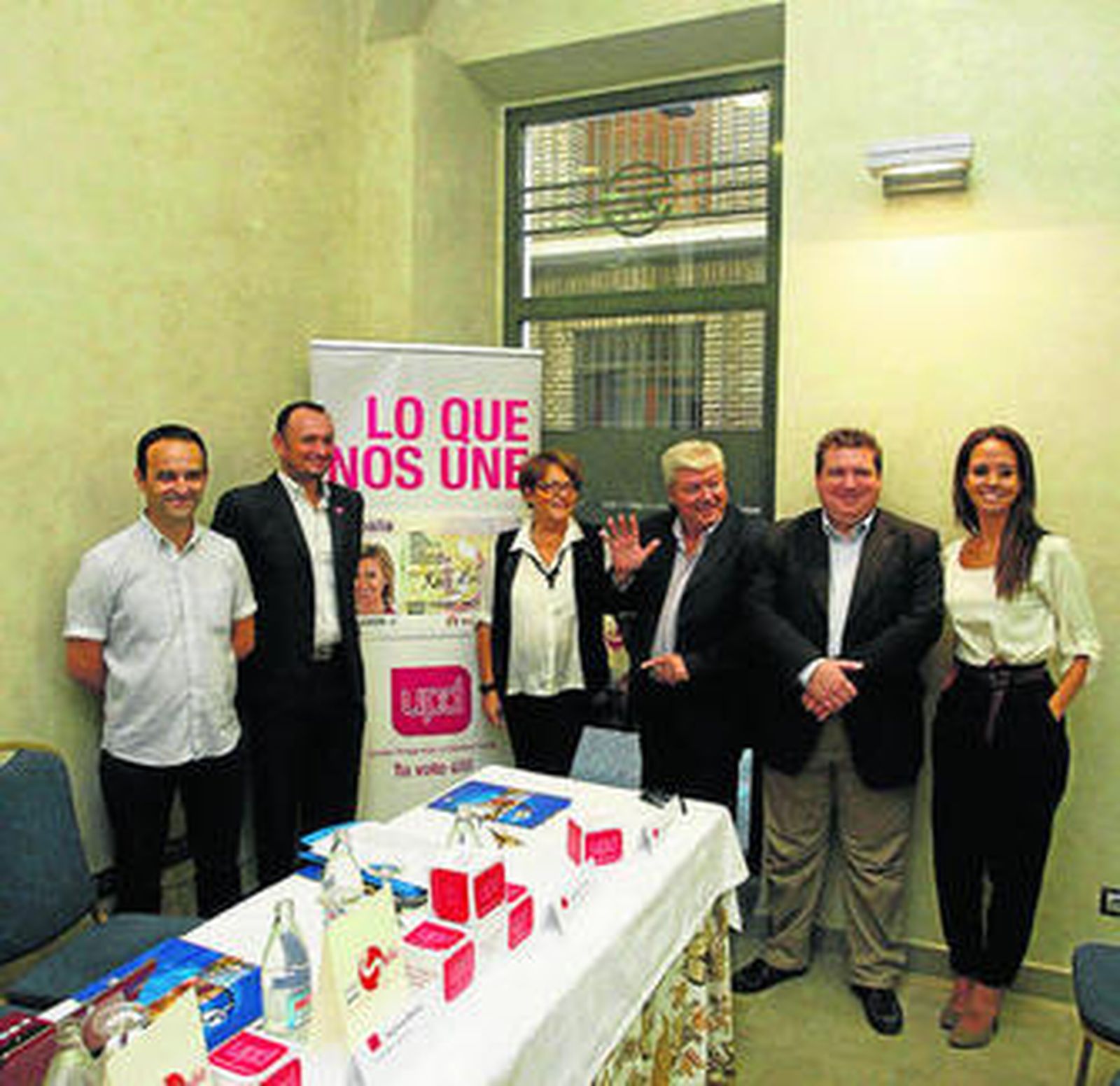 Candidatos de UPyD por Córdoba, ayer en su presentación.