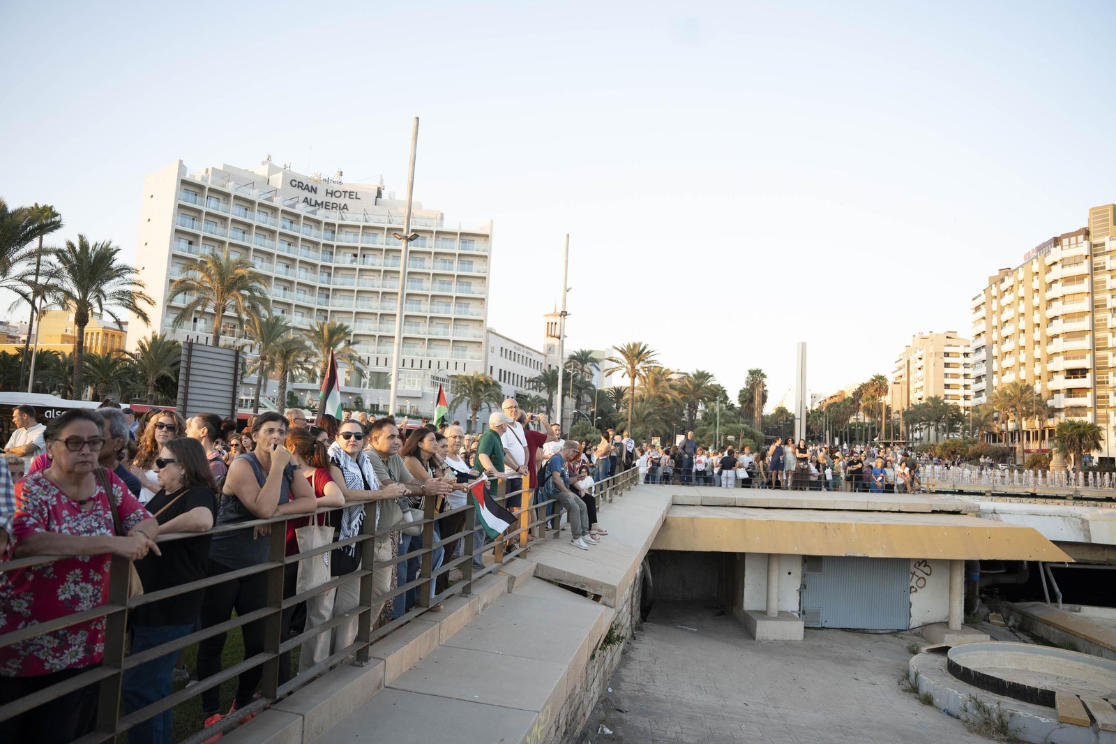 Manifestación convocada por la Plataforma Almería por Palestina