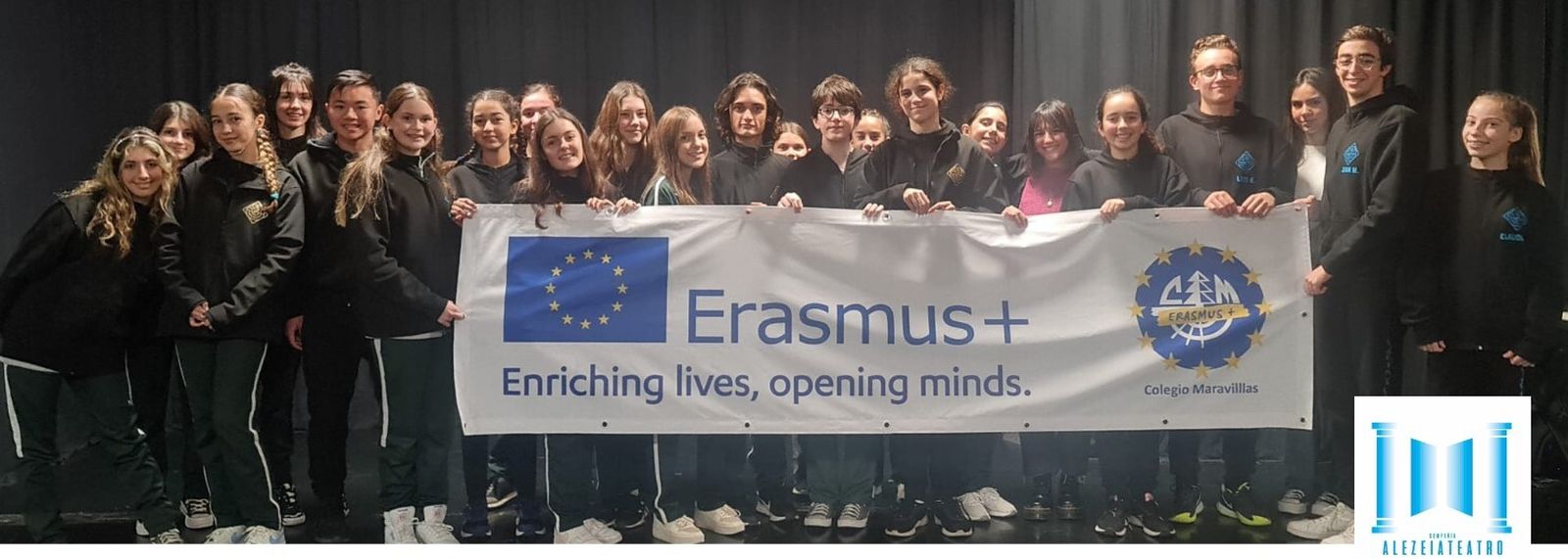 El grupo Alezeiateatro del colegio Maravillas de Benalmádena.