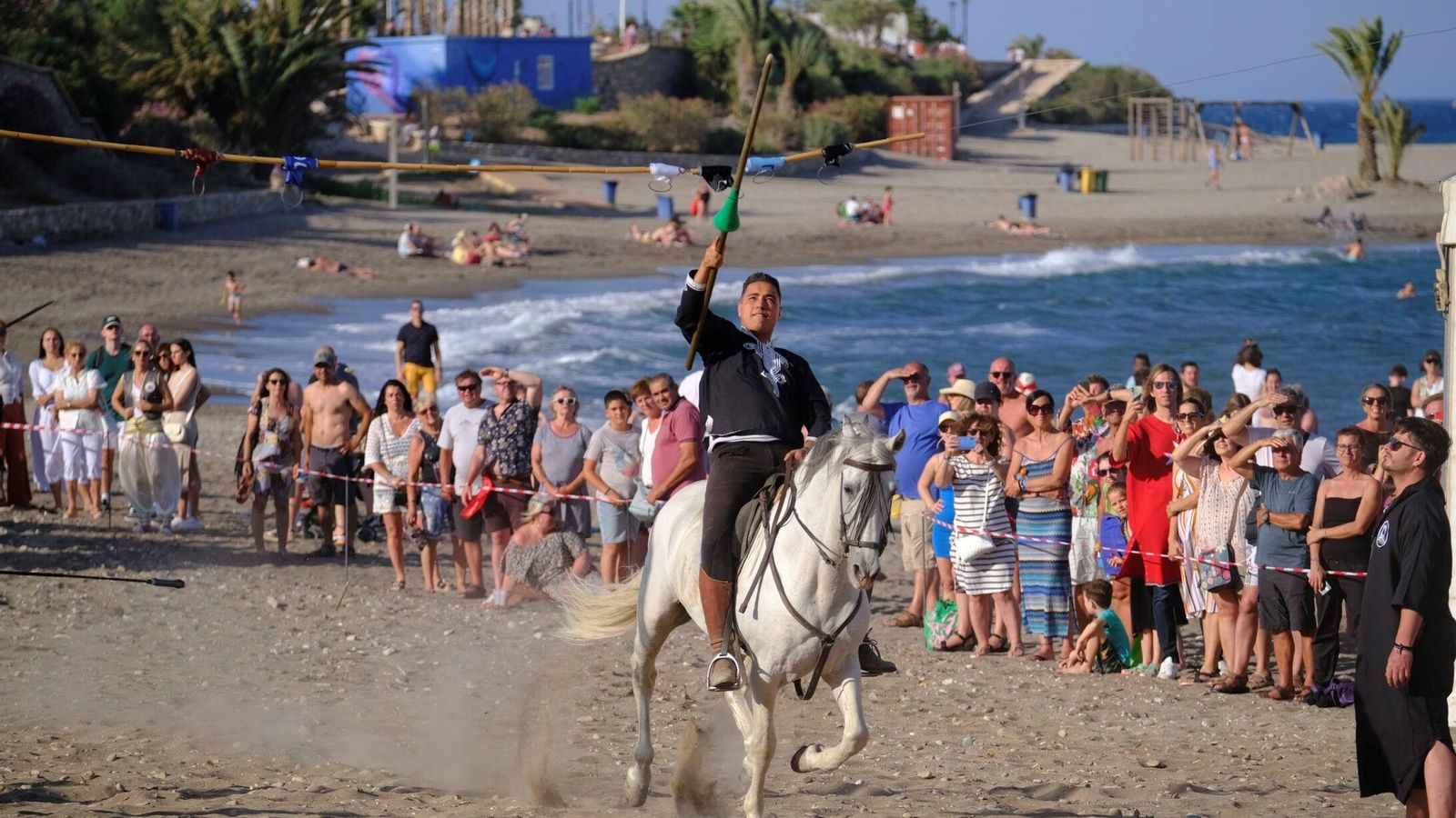 Torneo medieval en la playa de Mojácar.