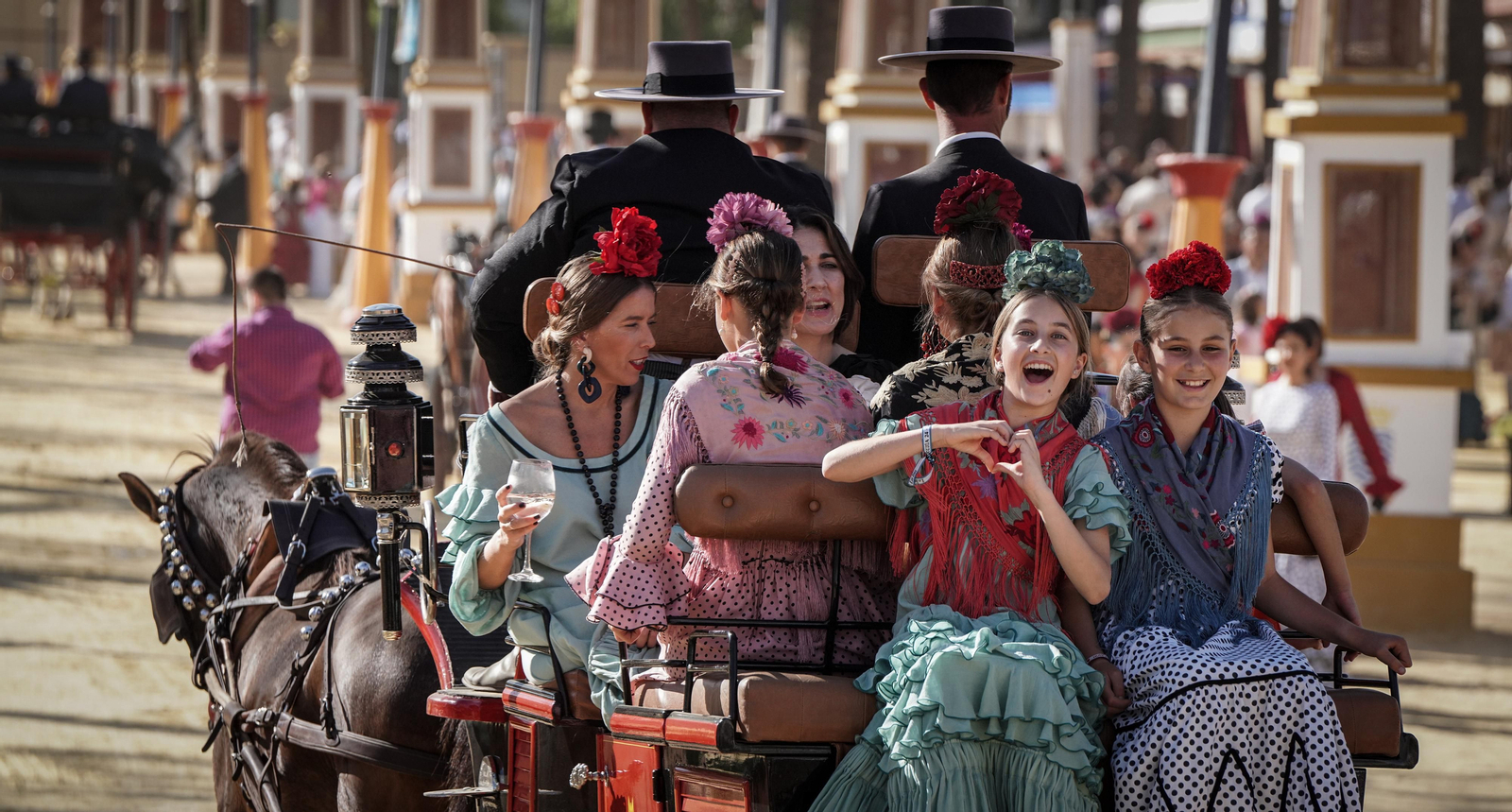 Imágenes del ambiente el lunes en la Feria de Jerez 2024