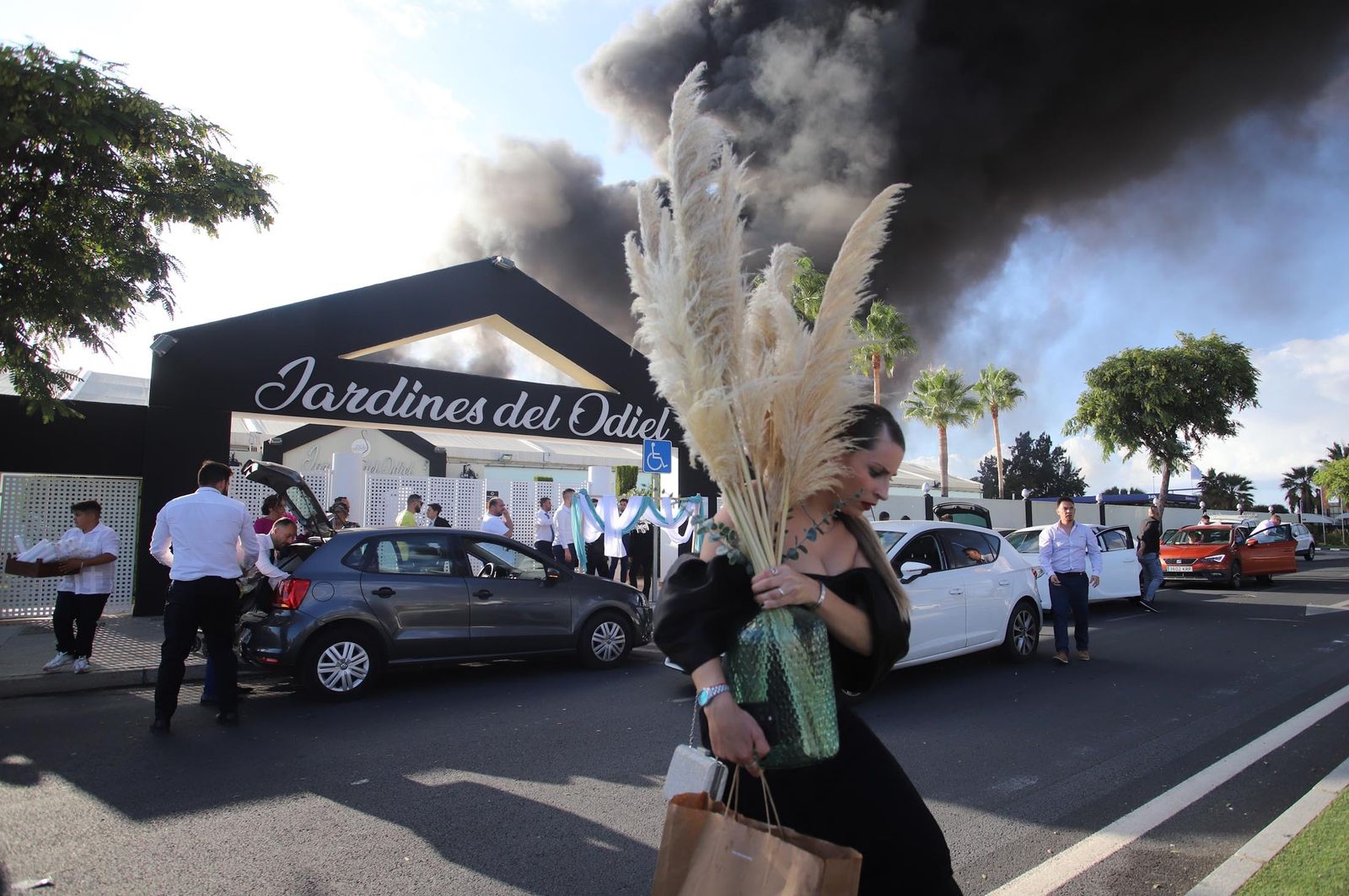 Imágenes del incendio en las instalaciones de Hierros España