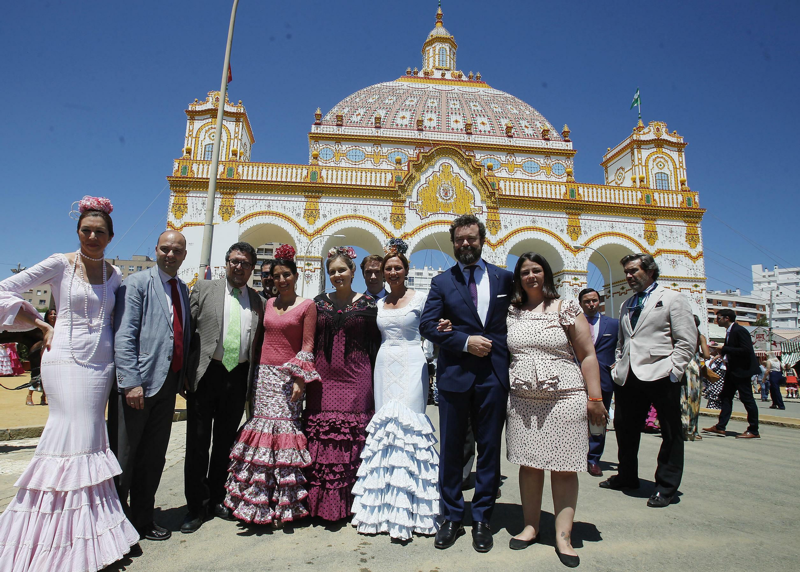 Los líderes de Vox, en la portada de la Feria.