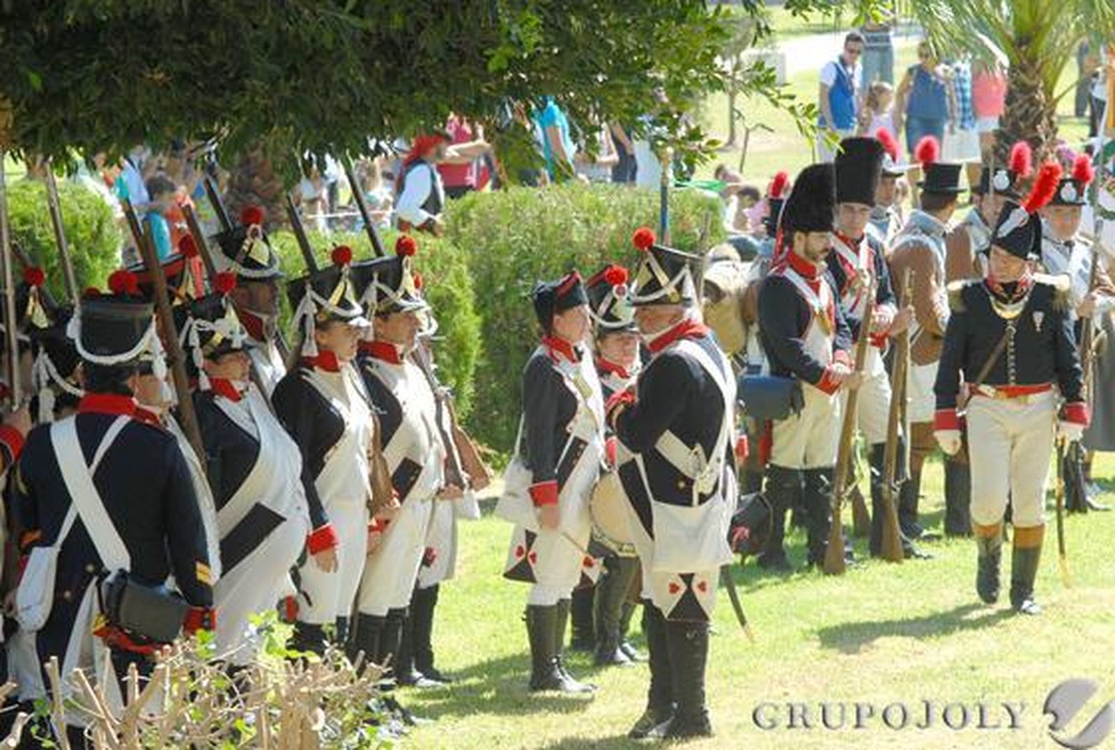 Recreación del juramento de las tropas de la Constitución en marzo de 1810.

Foto: Rioja