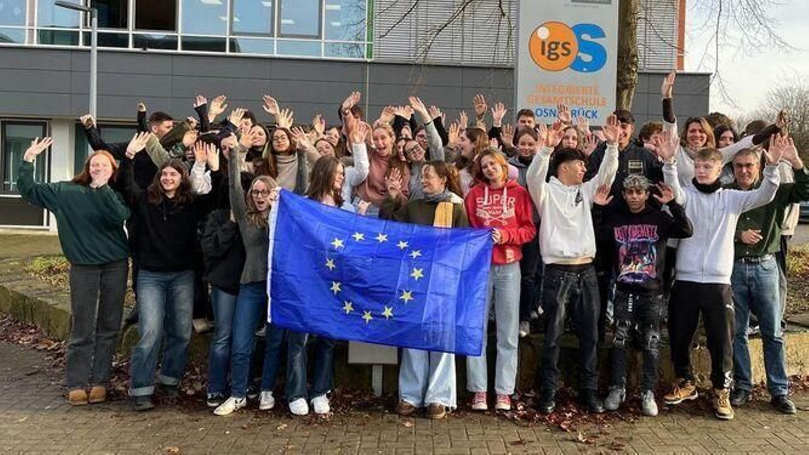 Alumnado del IES Juan Lara, en el intercambio Erasmus.