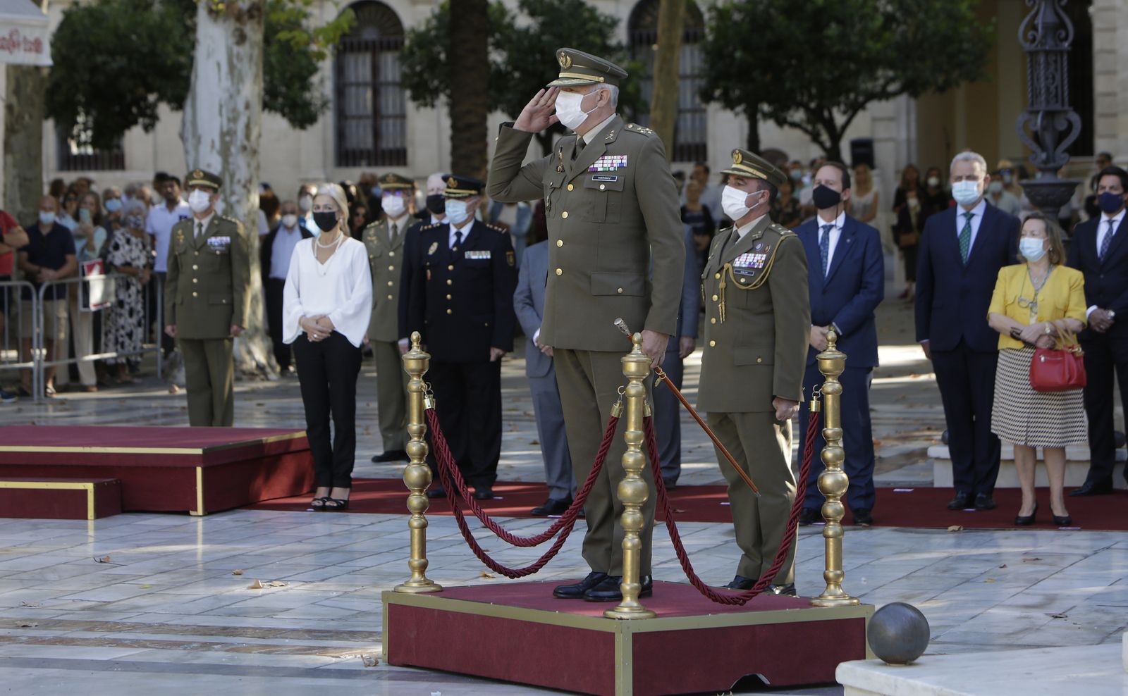 Acto militar por el Día de la Hispanidad