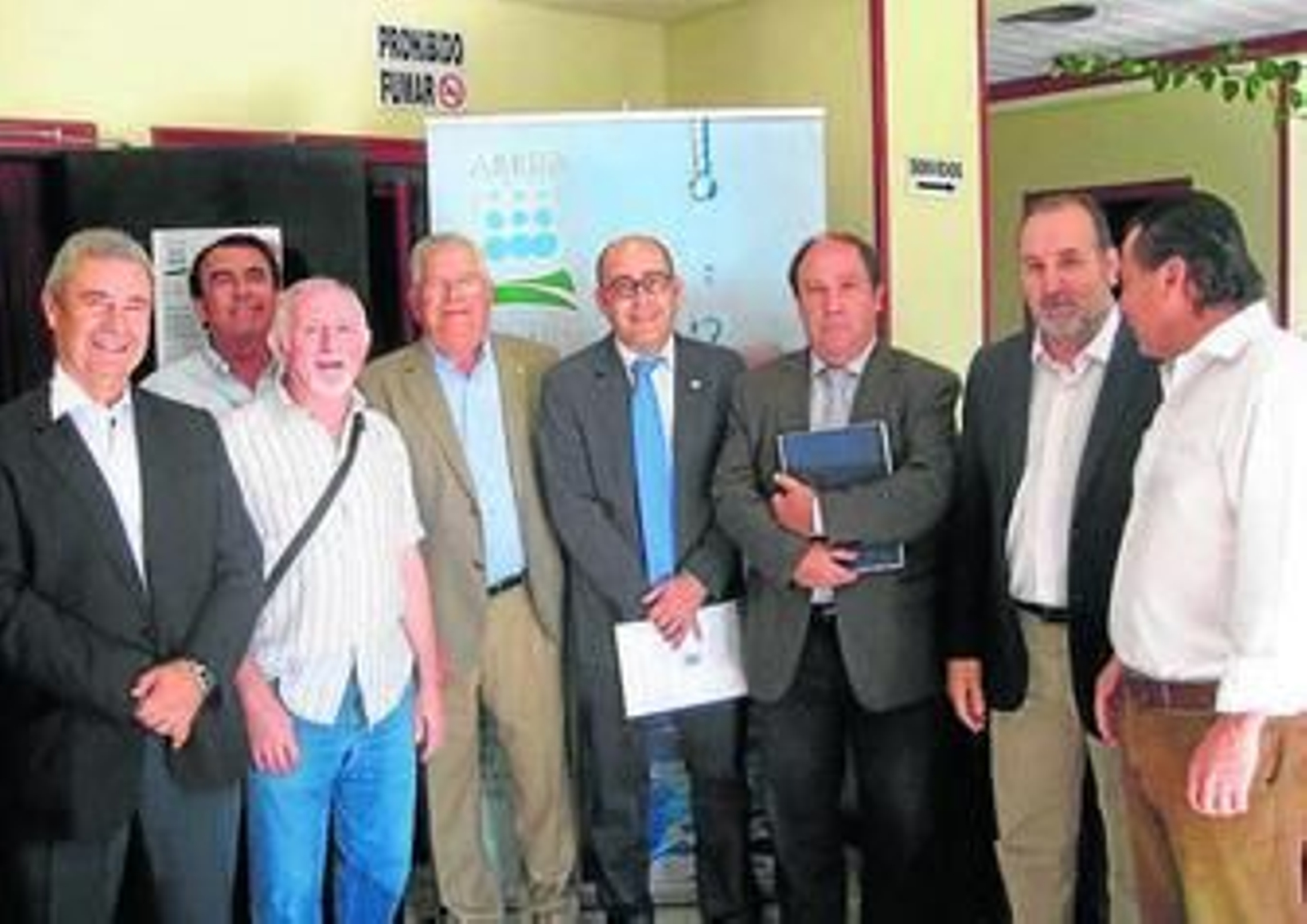 Salinas y Ortiz, el alcalde de Huércal-Overa y el presidente de Areda, entre otros.