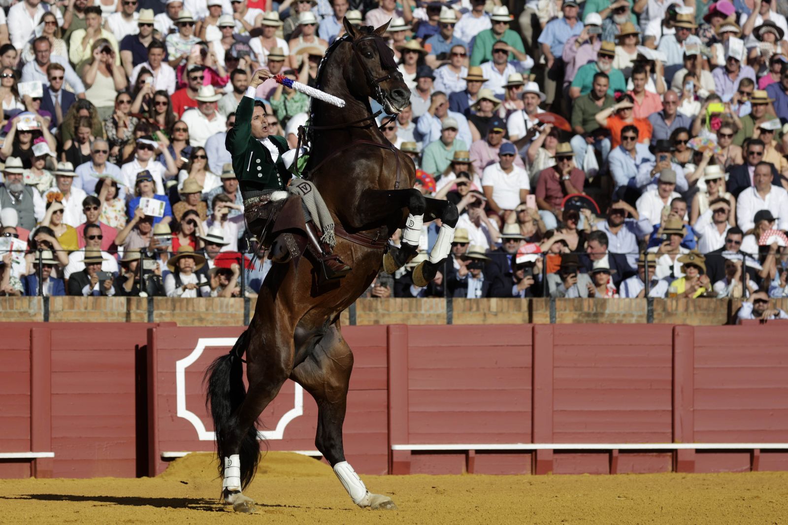 Imágenes de la corrida de rejones en la Maestranza de Sevilla