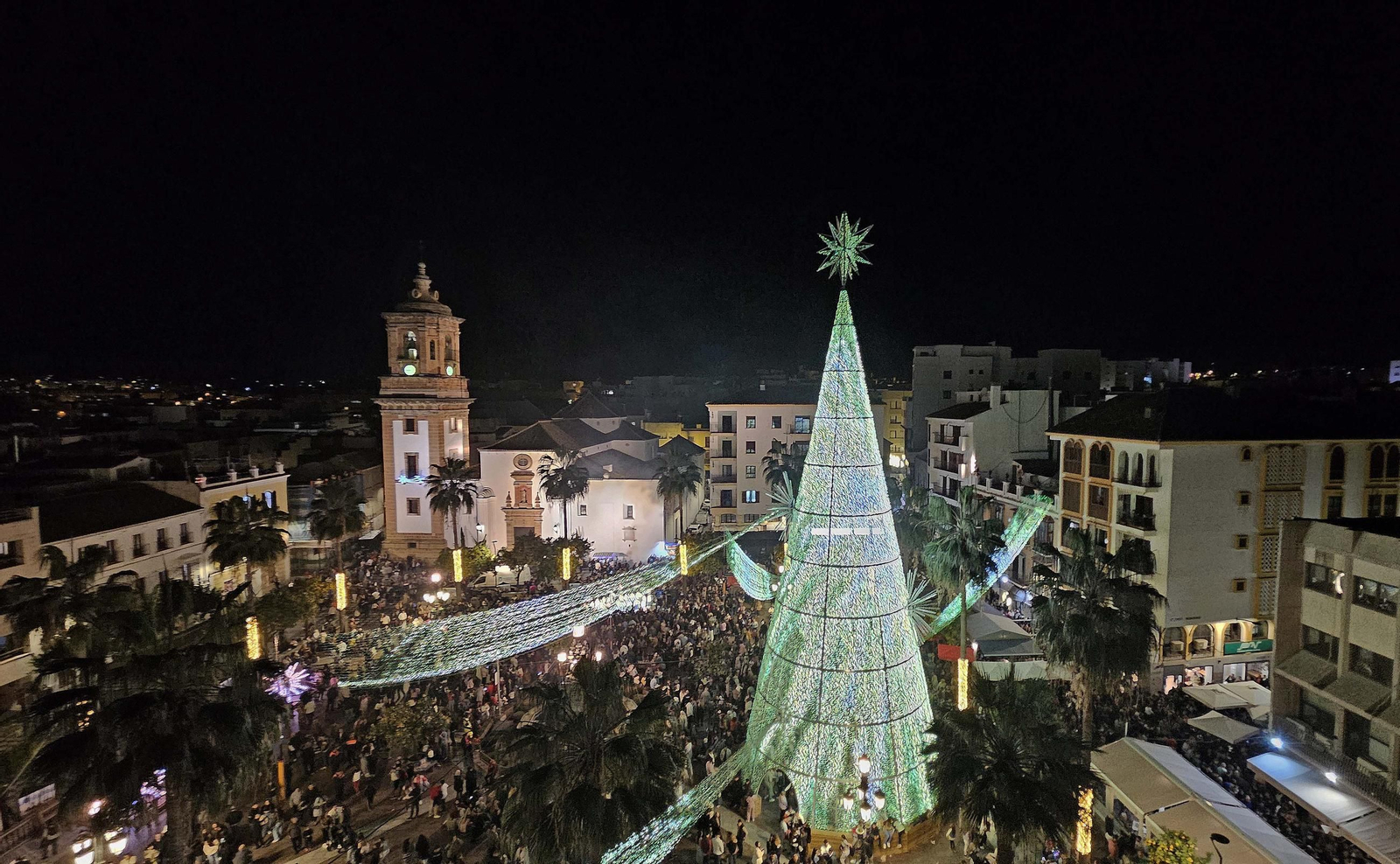 El alumbrado navideño de Algeciras de 2024.