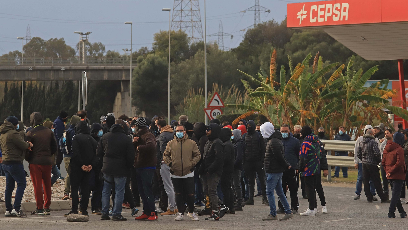 Fotos de la tercera jornada de la huelga del metal en el Campo de Gibraltar
