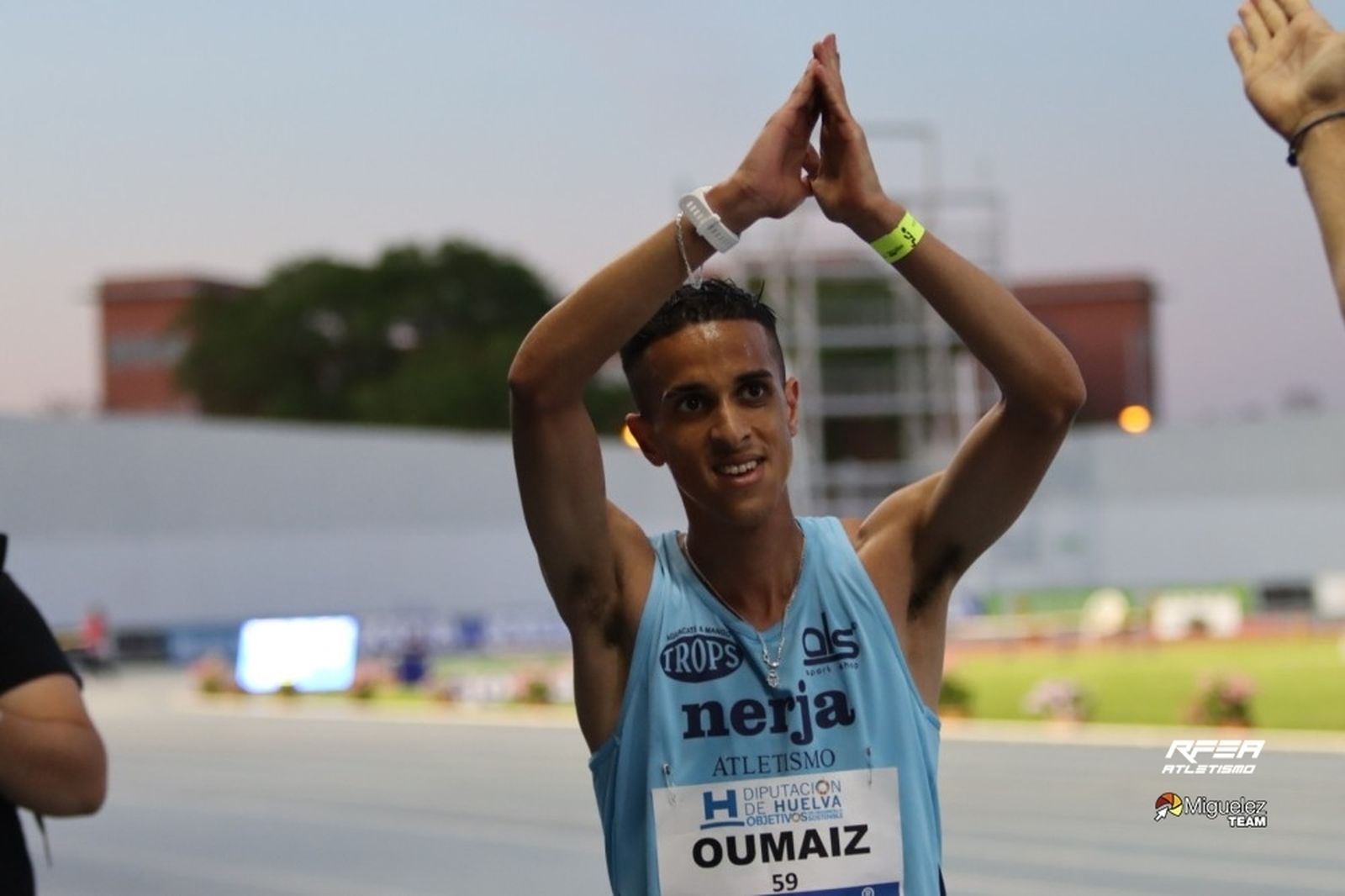 Ouassim Oumaiz celebra su gran participación.