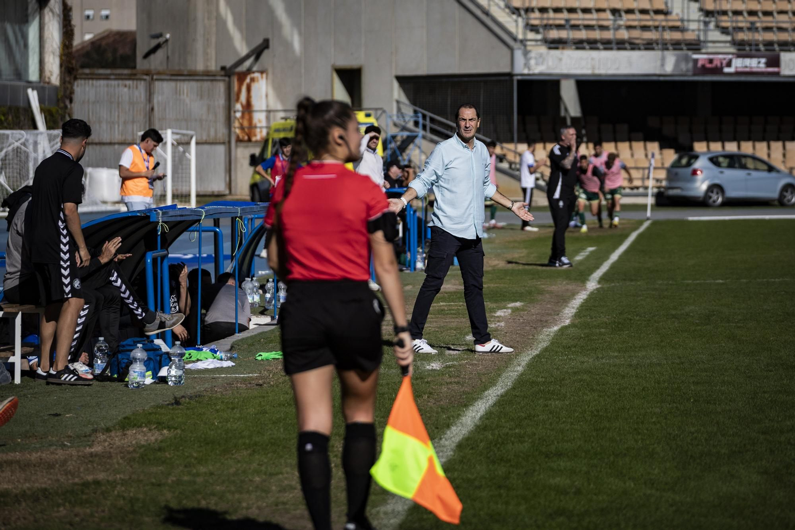 Las mejores imágenes del Xerez DFC-Recreativo de Huelva en Chapín