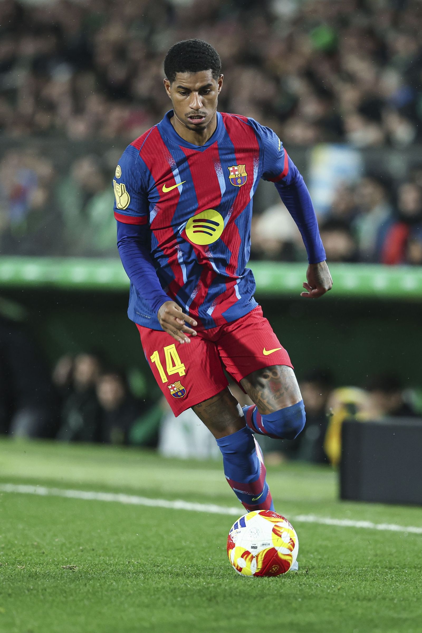 Las fotos del Racing-Barcelona de Copa