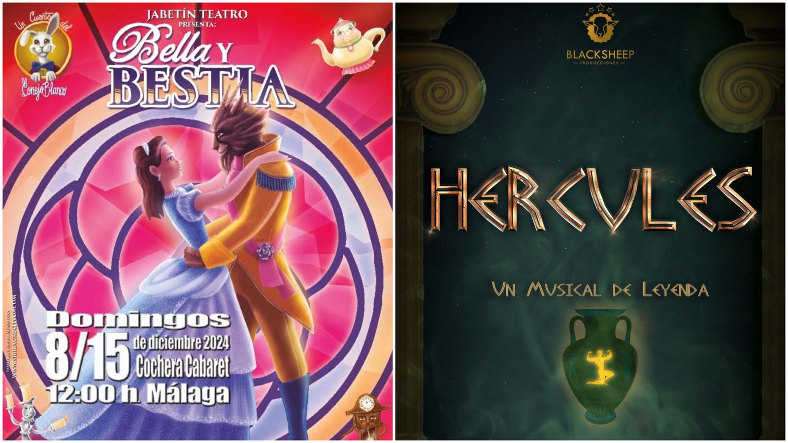 Obras musicales inspiradas en La Bella y la Bestia y Hércules.