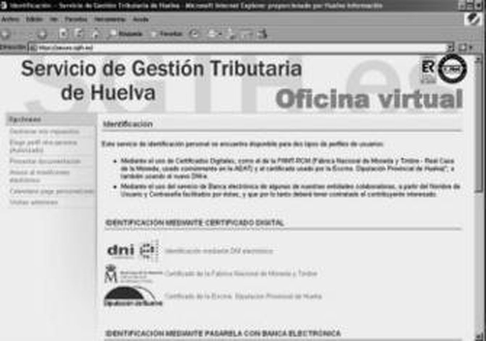 Los onubenses pueden consultar desde este mes sus deudas fiscales por Internet