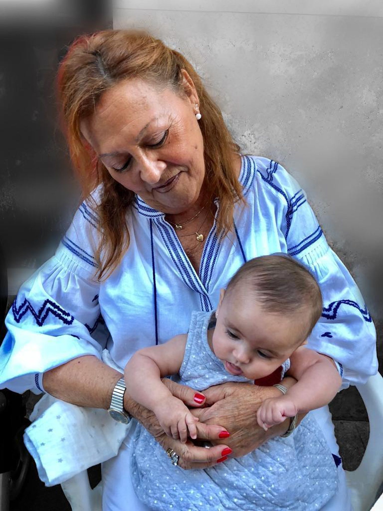 María de los Ángeles en una de sus últimas imágenes.