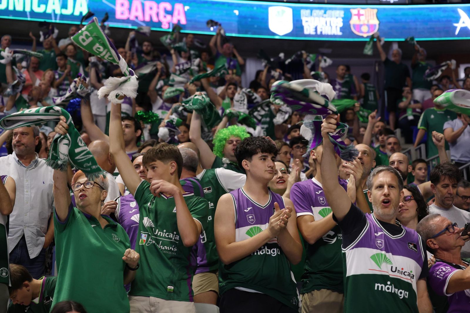 Búscate en el Carpena en el Unicaja-Barcelona del play off de la Liga Endesa