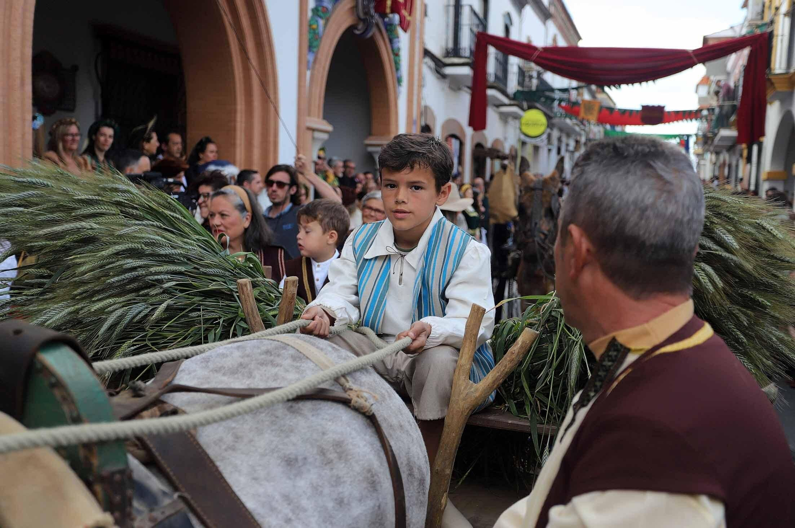 Imágenes del gran ambiente en la Feria Medieval de Palos de la Frontera, Huelva