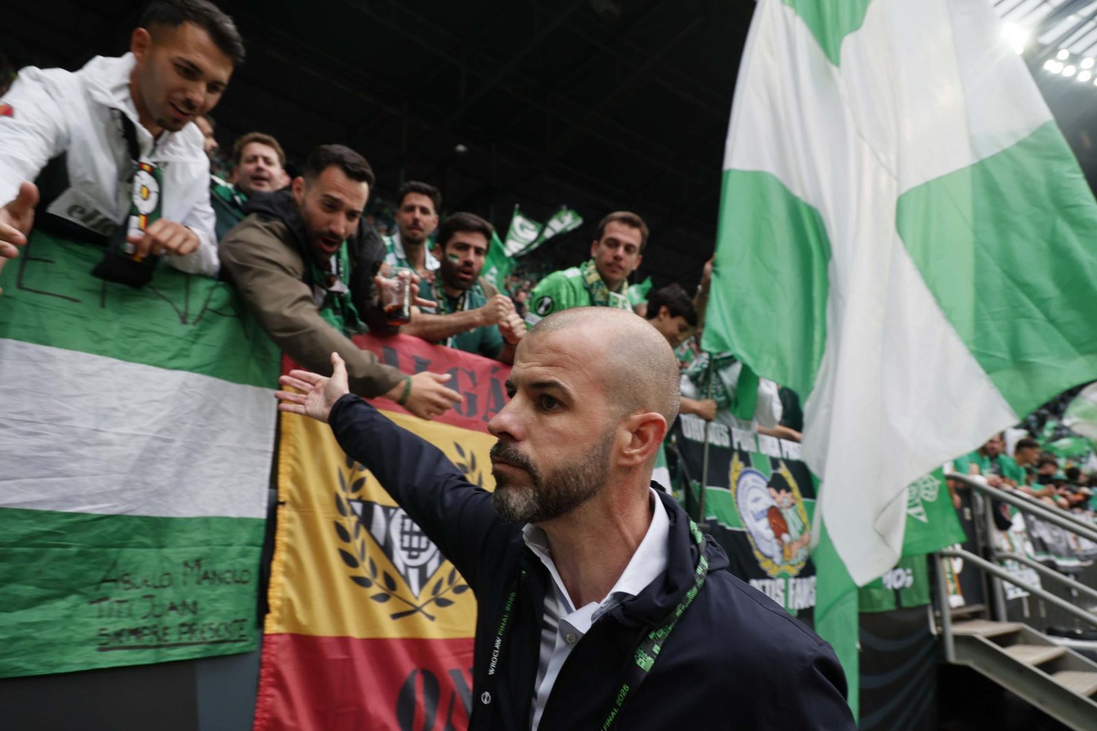 La afición del Betis en la final de la Conference League