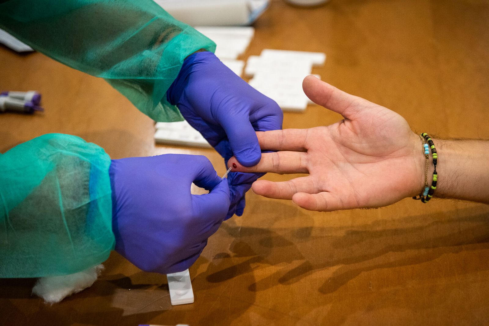 Prueba para detectar la presencia de la Covid-19.