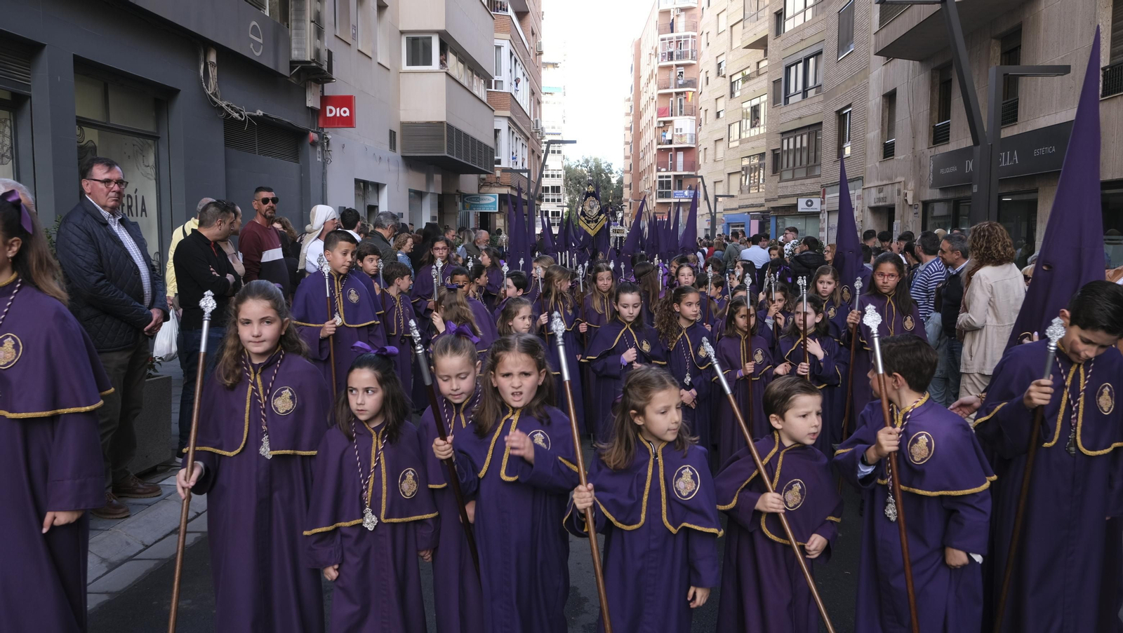 La procesión de Pasión en Almería, en imágenes