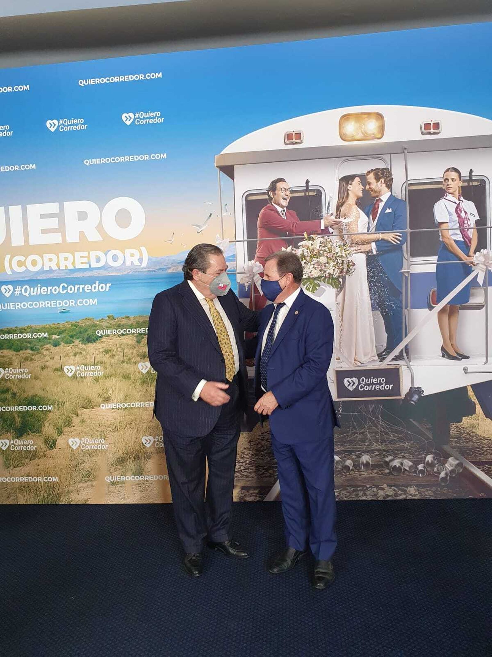 Parra y Boluda en el acto.